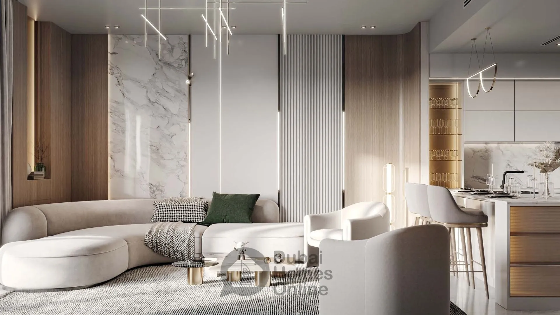 مشروع شقق بن غاطي عنبر للبيع من بن غاطي في قرية جميرا الدائرية في دبي