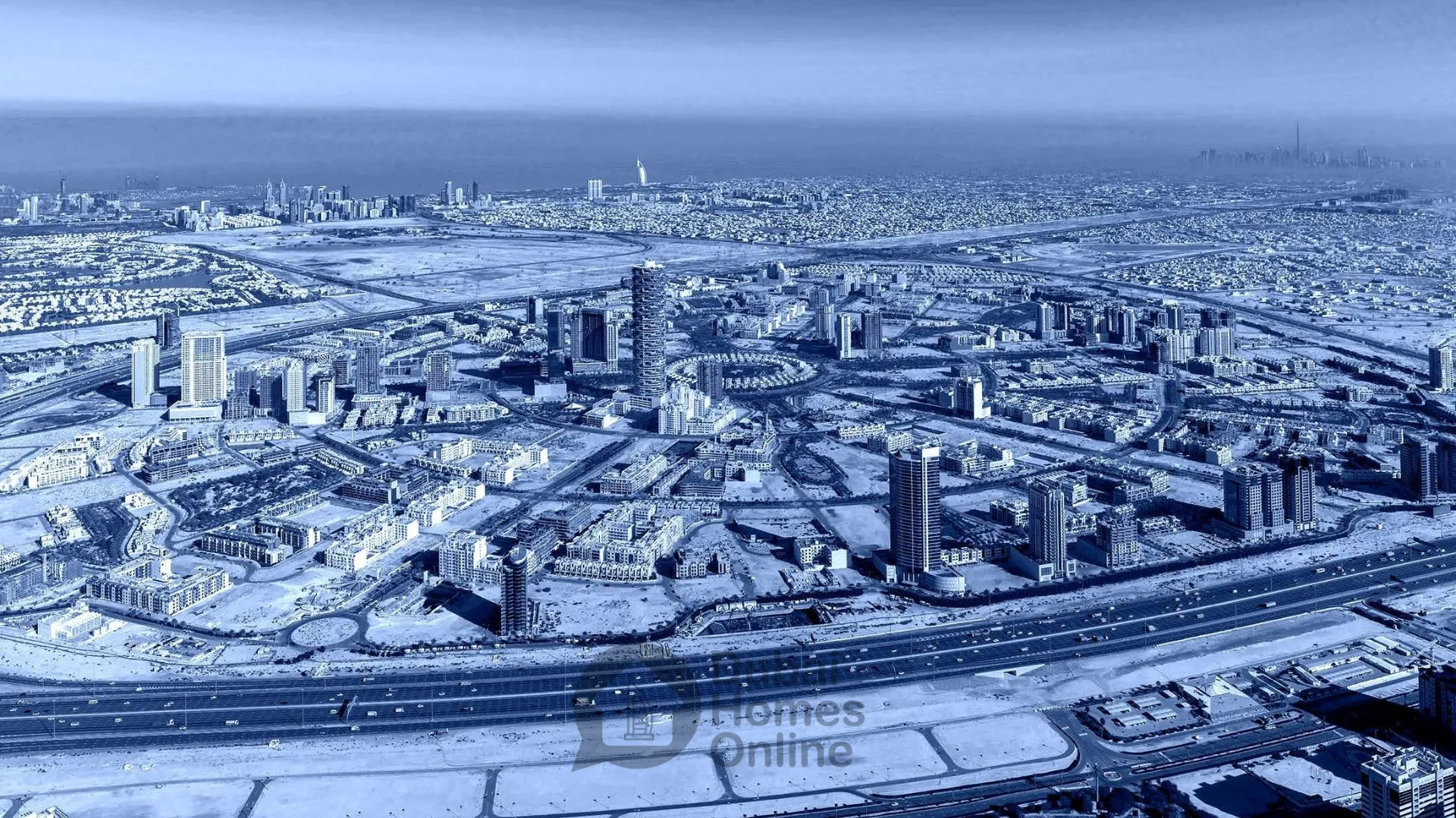 مشروع شقق بن غاطي عنبر للبيع من بن غاطي في قرية جميرا الدائرية في دبي