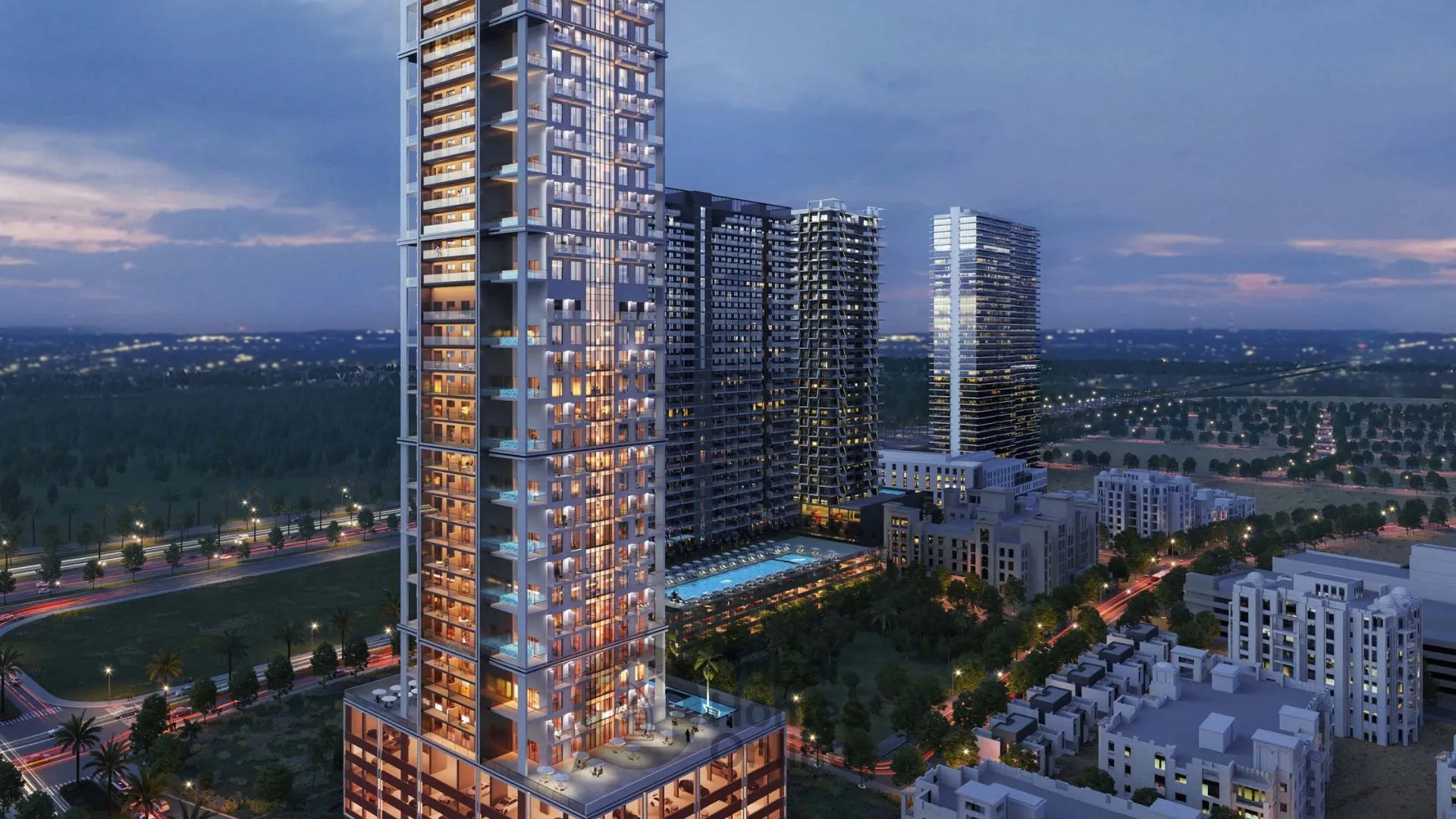 مشروع شقق بن غاطي هاوس للبيع من قبل بن غاطي في قرية جميرا الدائرية في دبي