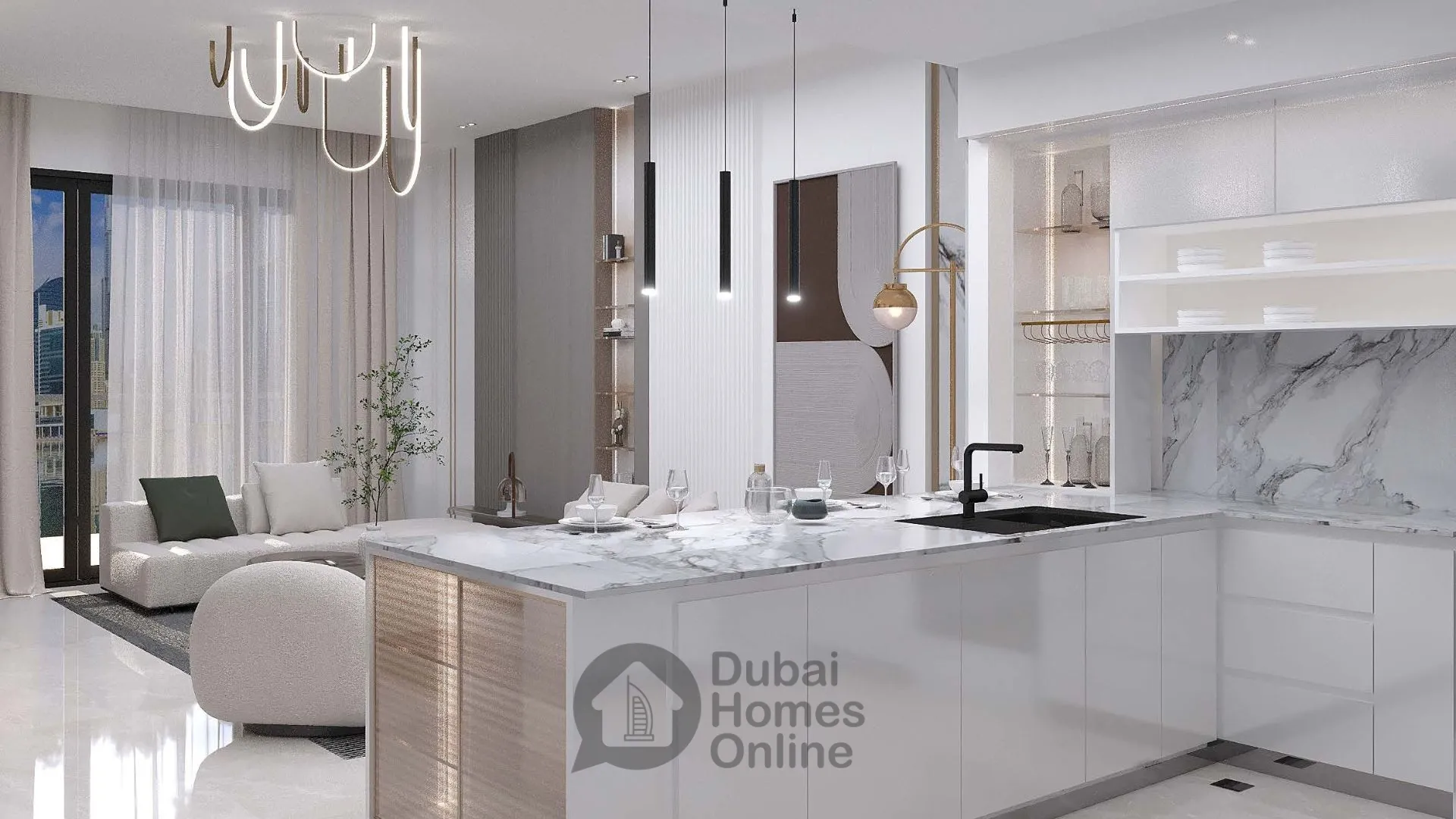 خرید خانه در پروژه مسکونی آپارتمانهای بن غاطی هاوس در منطقه جی وی سی دبی