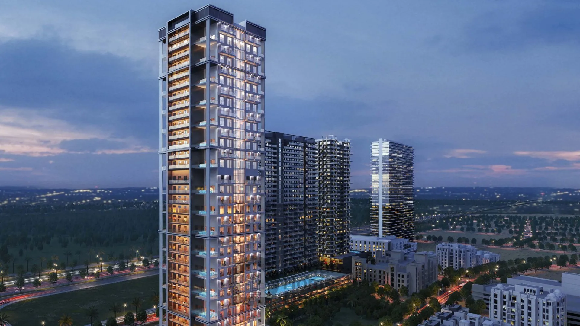 مشروع شقق بن غاطي هاوس للبيع من قبل بن غاطي في قرية جميرا الدائرية في دبي