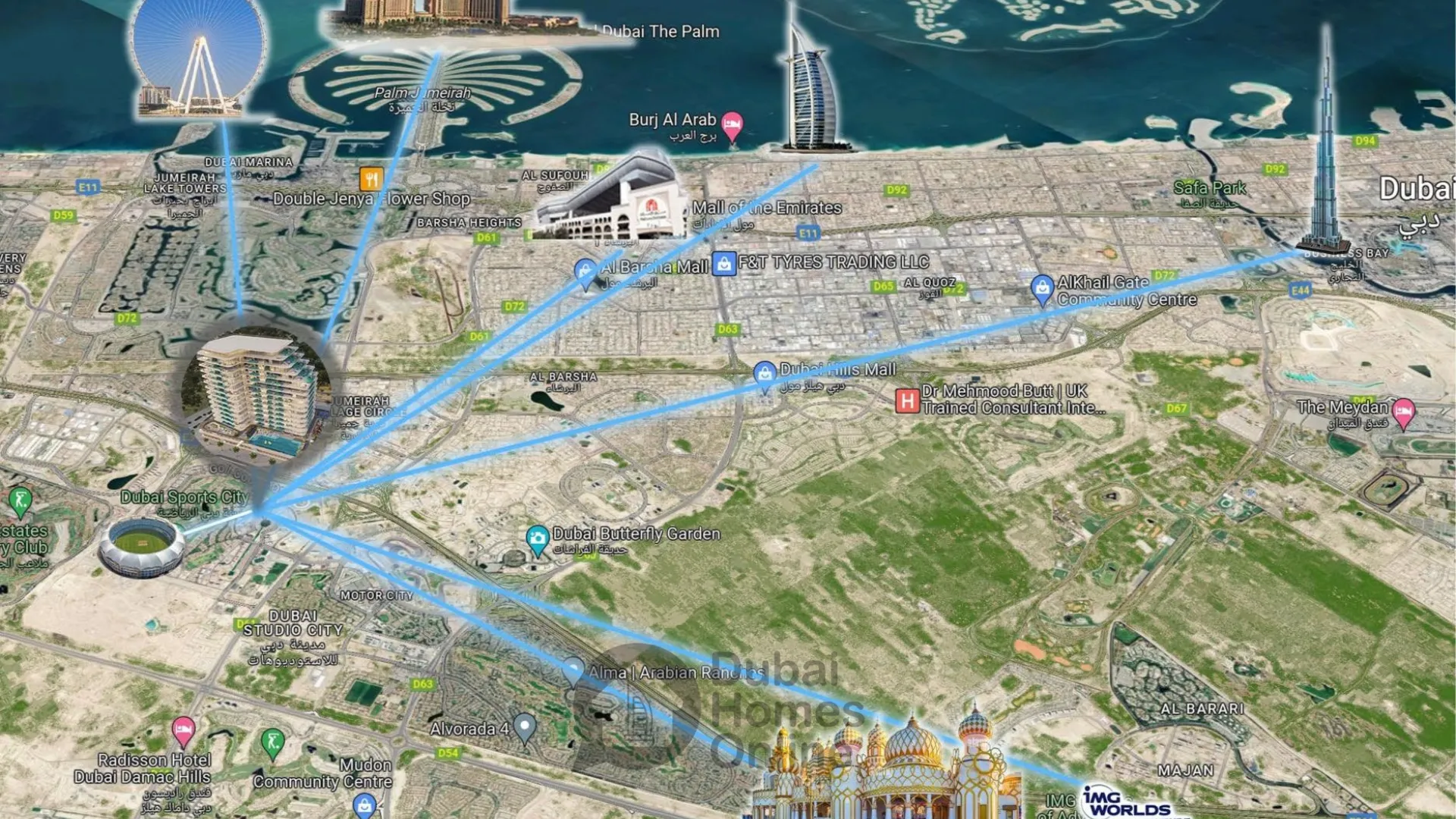 مشروع شقق سمانا جولف فيوز للبيع في مدينة دبي الرياضية