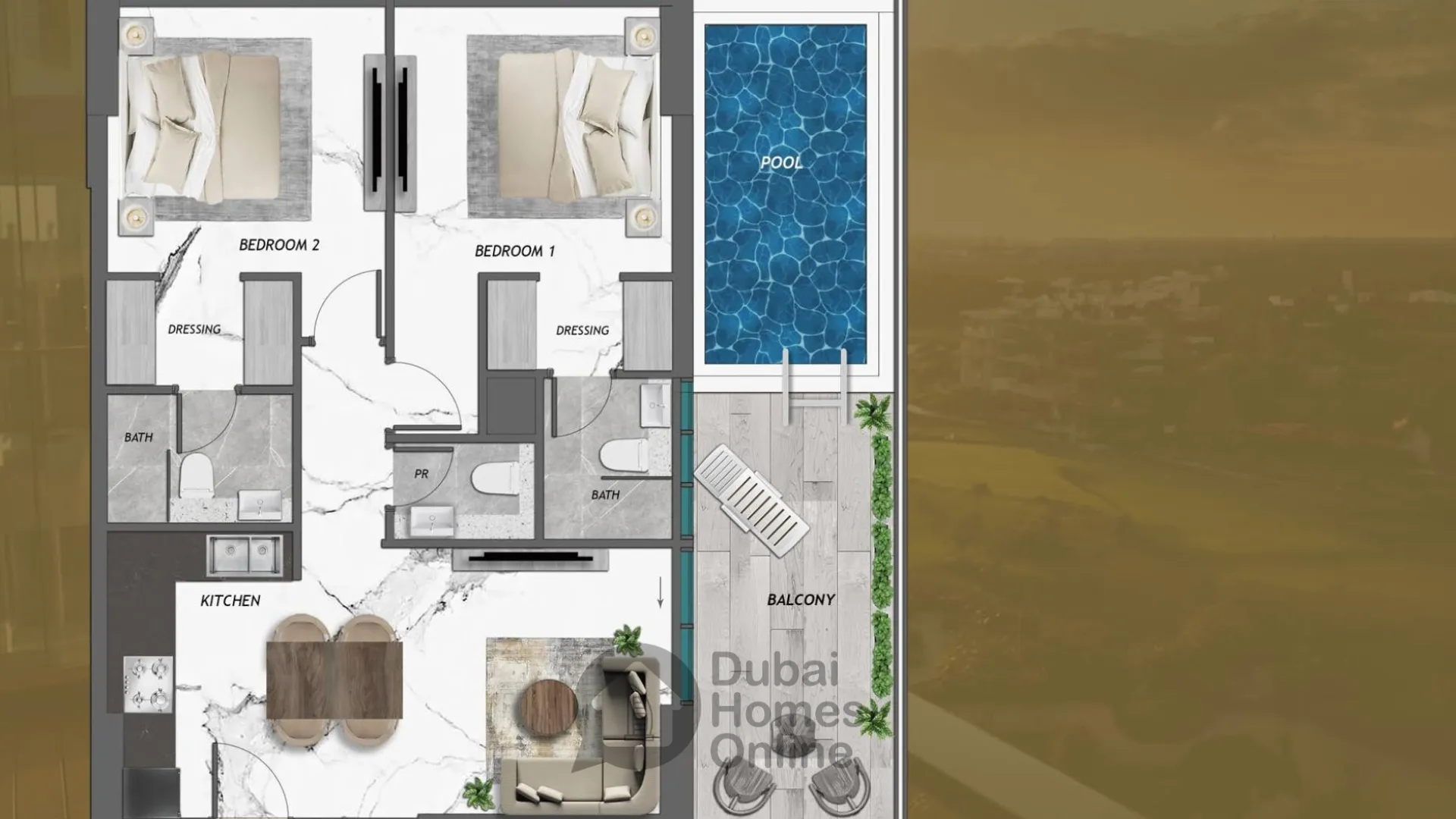 مشروع شقق سمانا جولف فيوز للبيع في مدينة دبي الرياضية