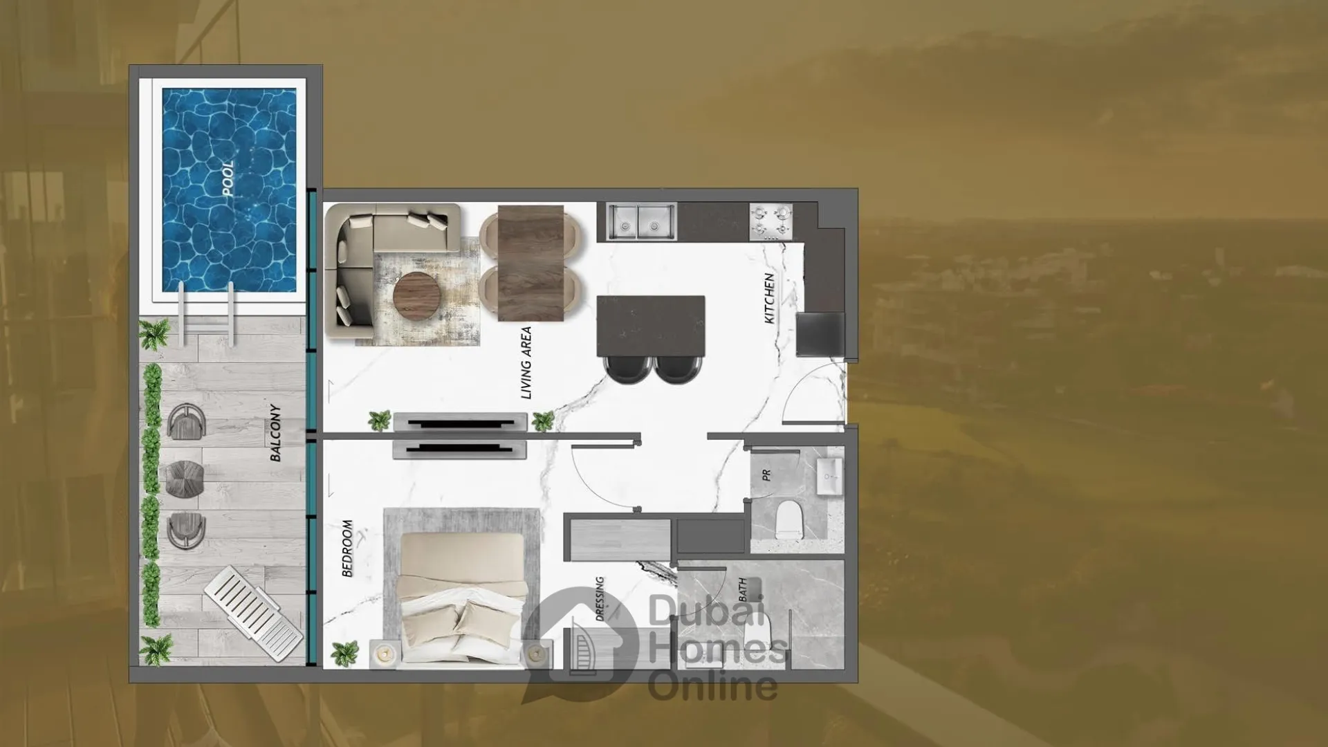 مشروع شقق سمانا جولف فيوز للبيع في مدينة دبي الرياضية