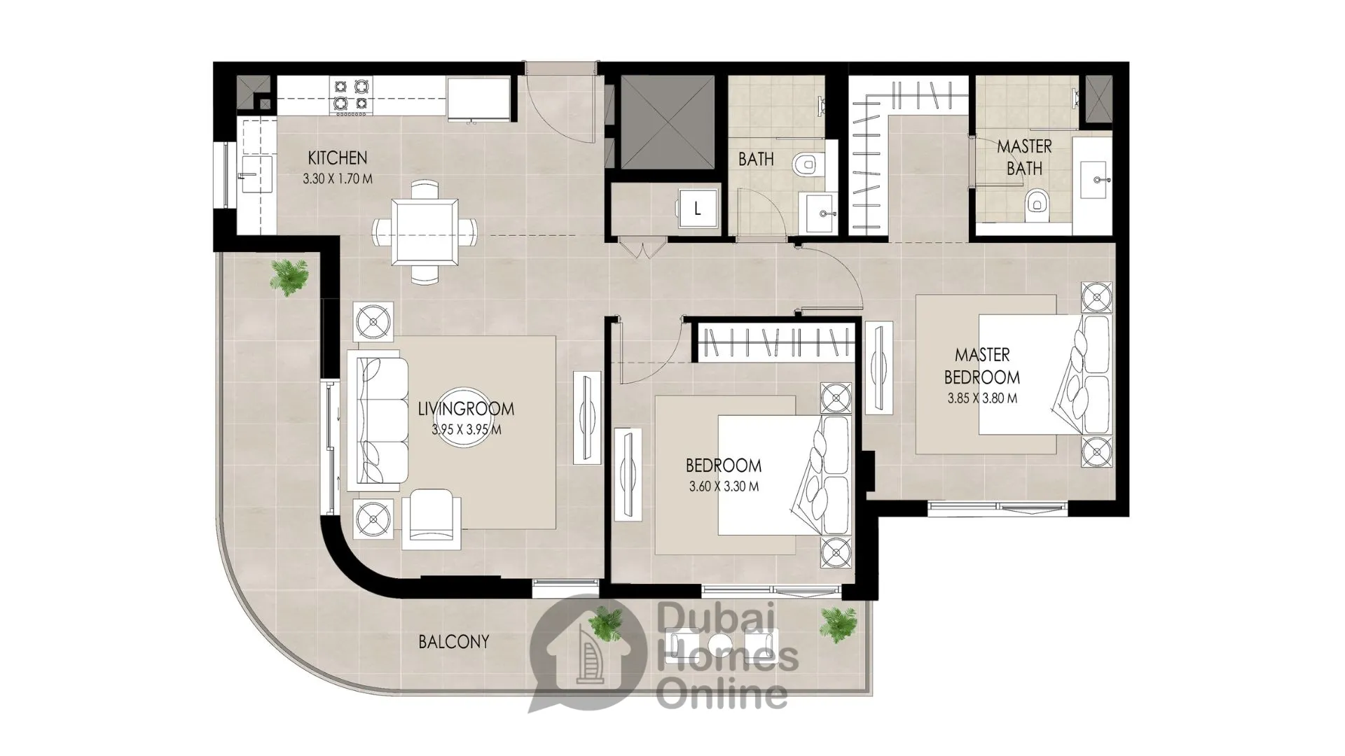 آپارتمان های مایفر نشاما برای فروش در منطقه تاون اسکوئر دبی
