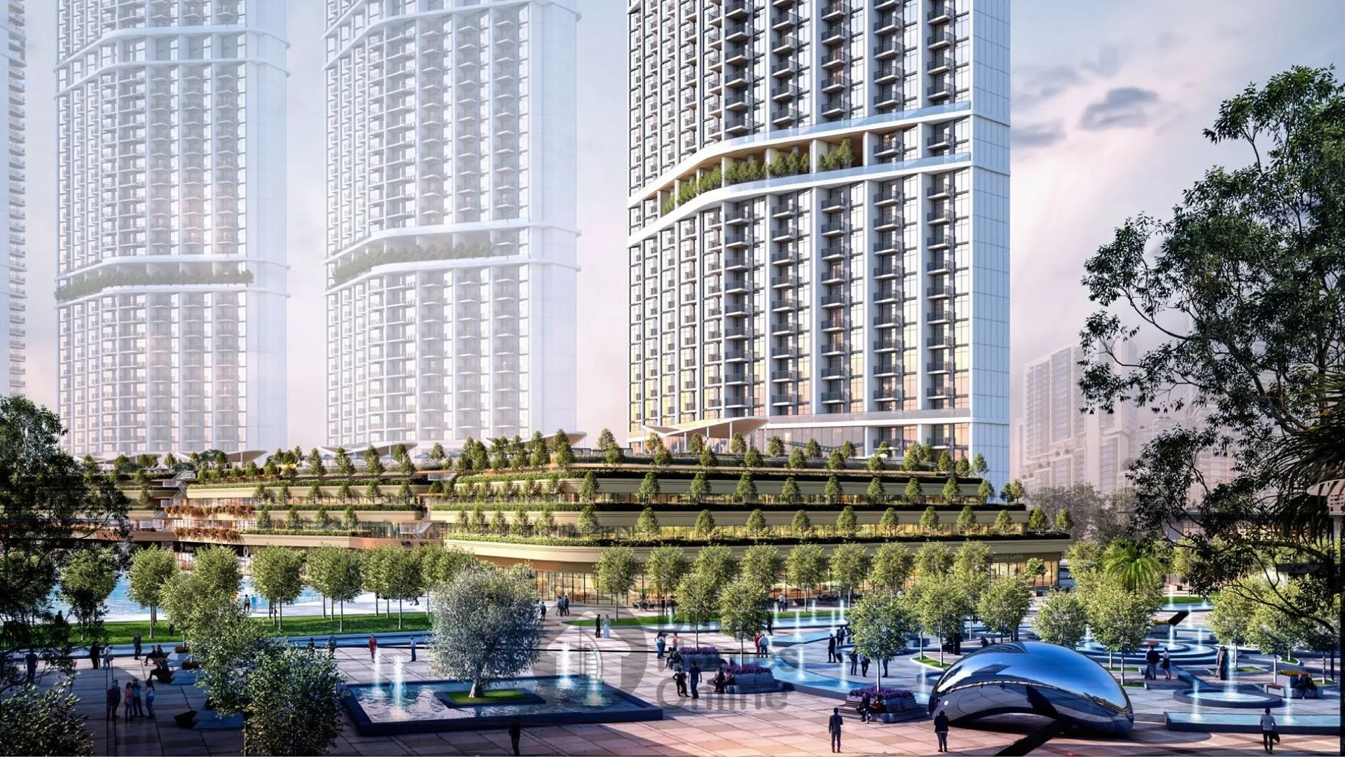 شقق 330 ريفرسايد كريسنت للبيع في شوبا هارتلاند 2 في دبي