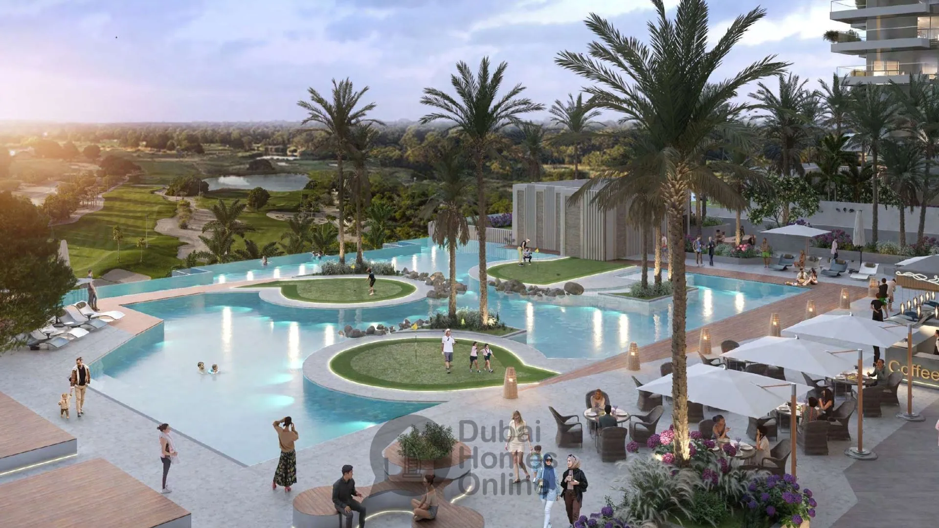 Golf Greens Apartments for sale at Damac Hills in Dubai