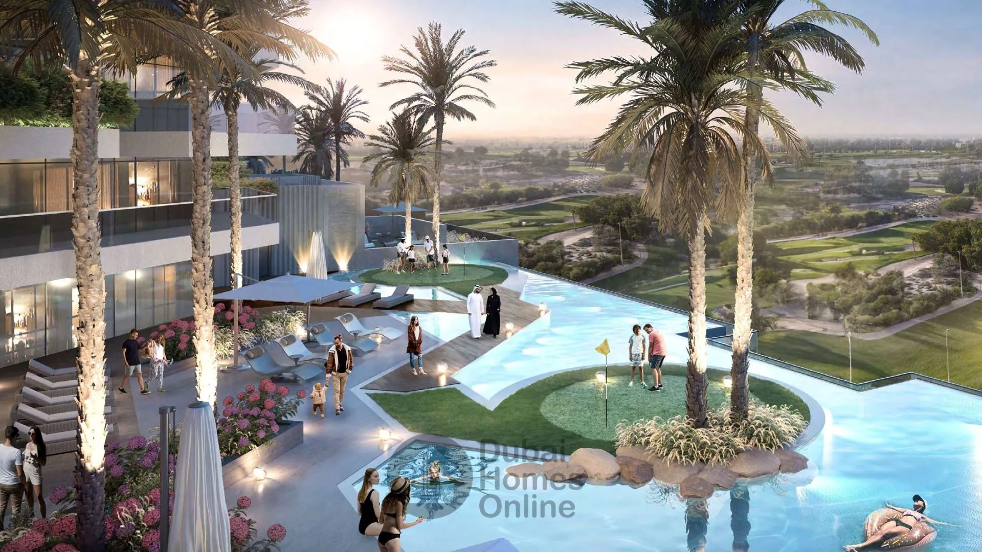 Golf Greens Apartments for sale at Damac Hills in Dubai