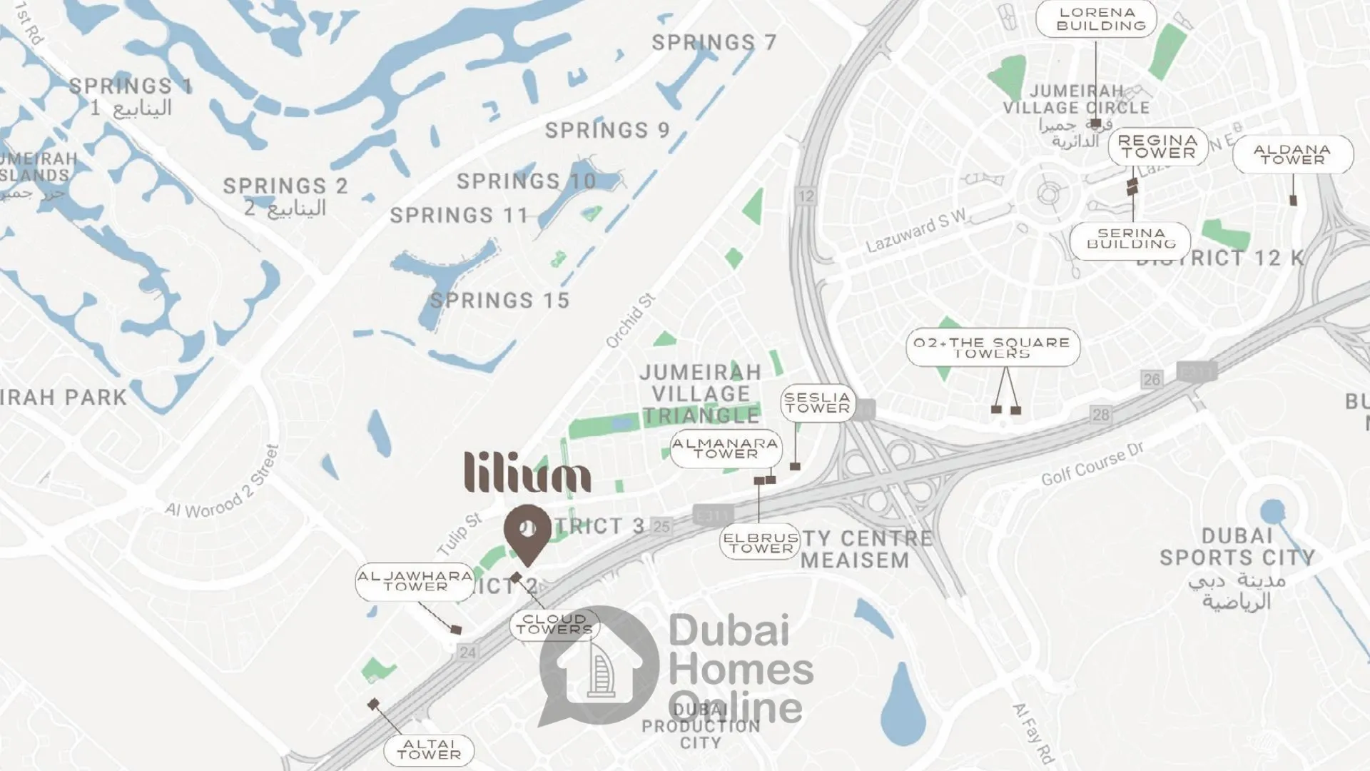 Lilium Tower Apartments for sale By Tiger at JVT in Dubai
