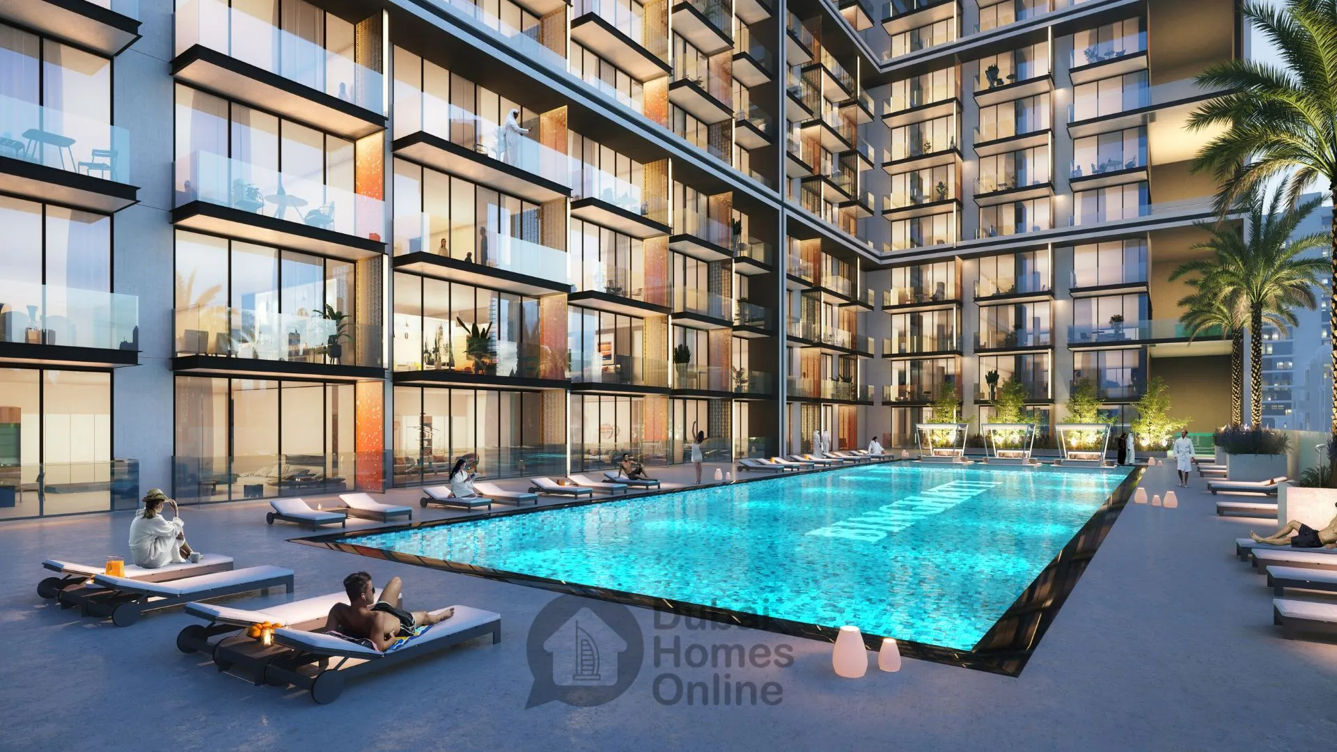 آپارتمان های بن غاطی ارکید برای فروش در منطقه جی وی سی دبی