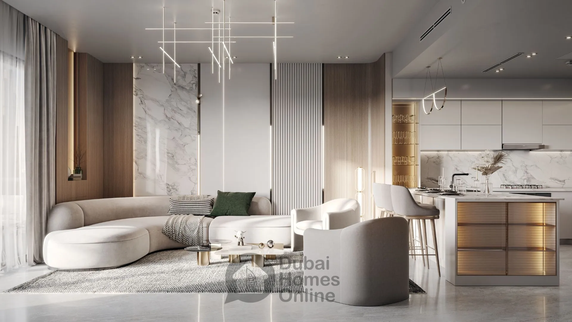 آپارتمان های بن غاطی ارکید برای فروش در منطقه جی وی سی دبی