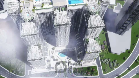 شقق جولف فيوز سيفن سيتي للبيع من سيفن تايدز في أبراج بحيرات جميرا في دبي