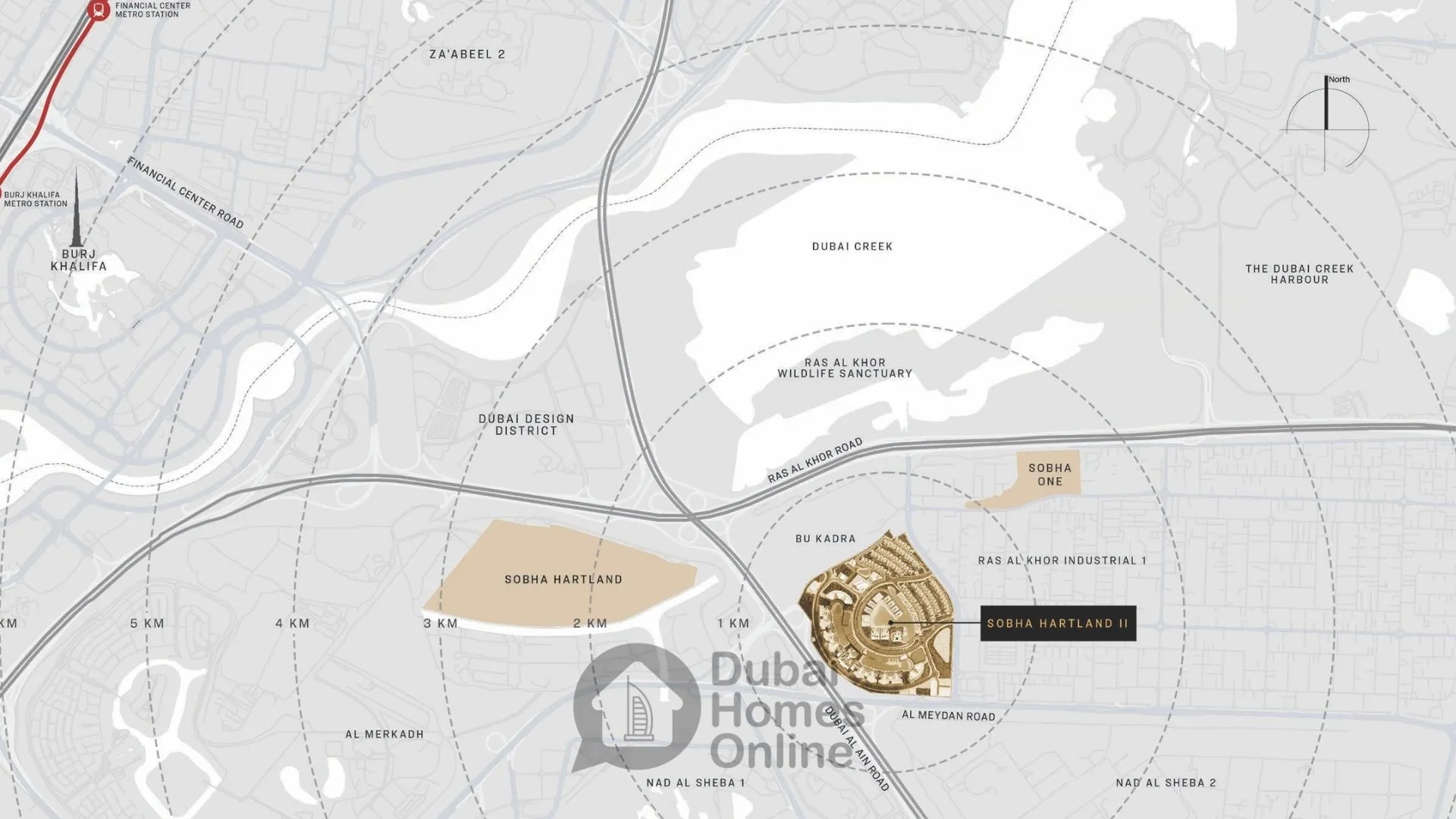 شقق 340 ريفرسايد كريسنت للبيع في شوبا هارتلاند 2 في دبي