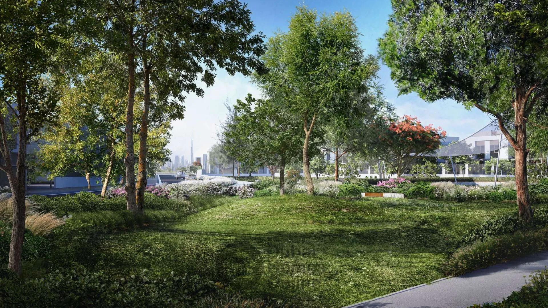 أراضي سكنية جرين وود للبيع من النخيل في مدينة دبي العالمية