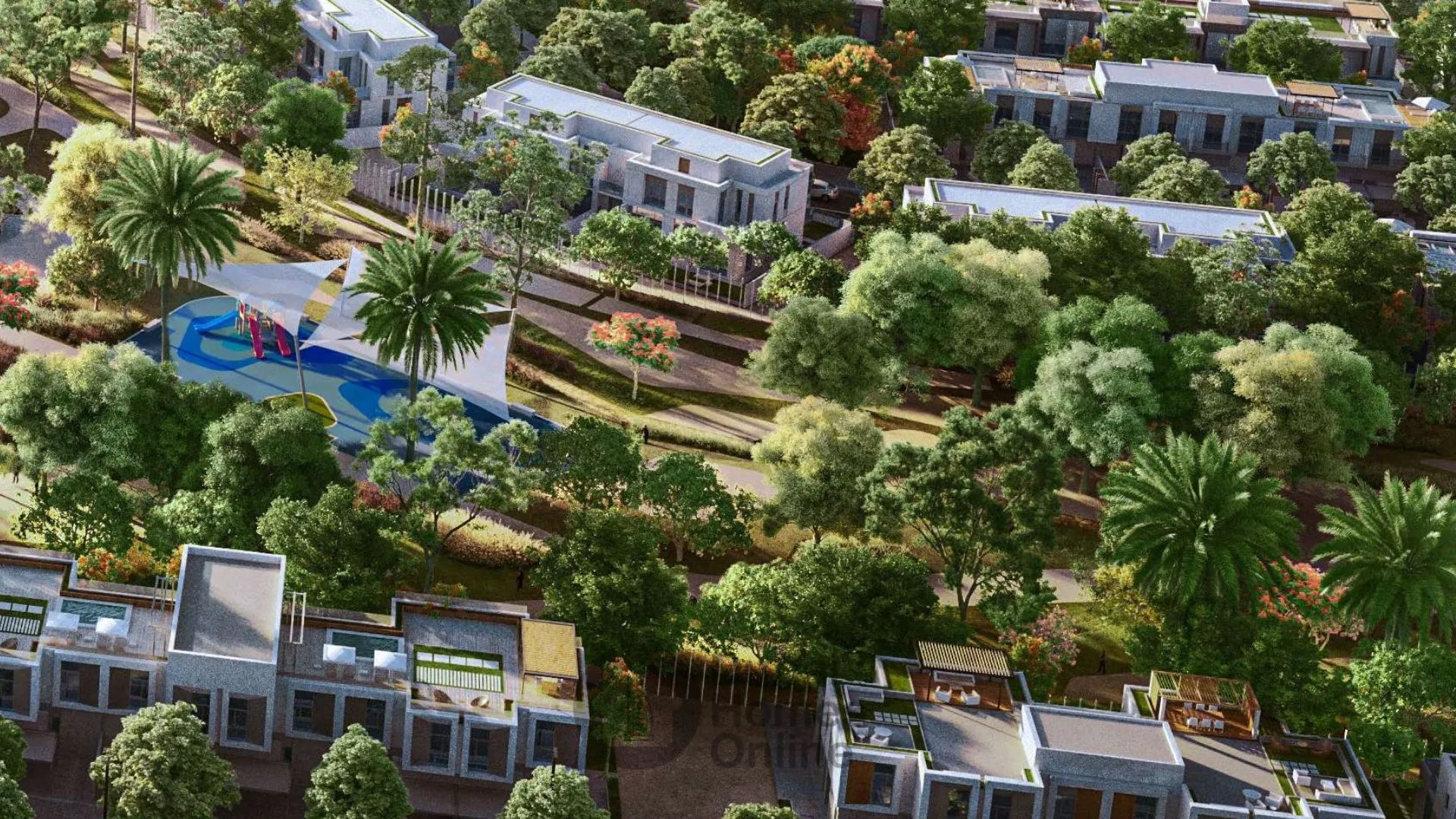 أراضي سكنية جرين وود للبيع من النخيل في مدينة دبي العالمية