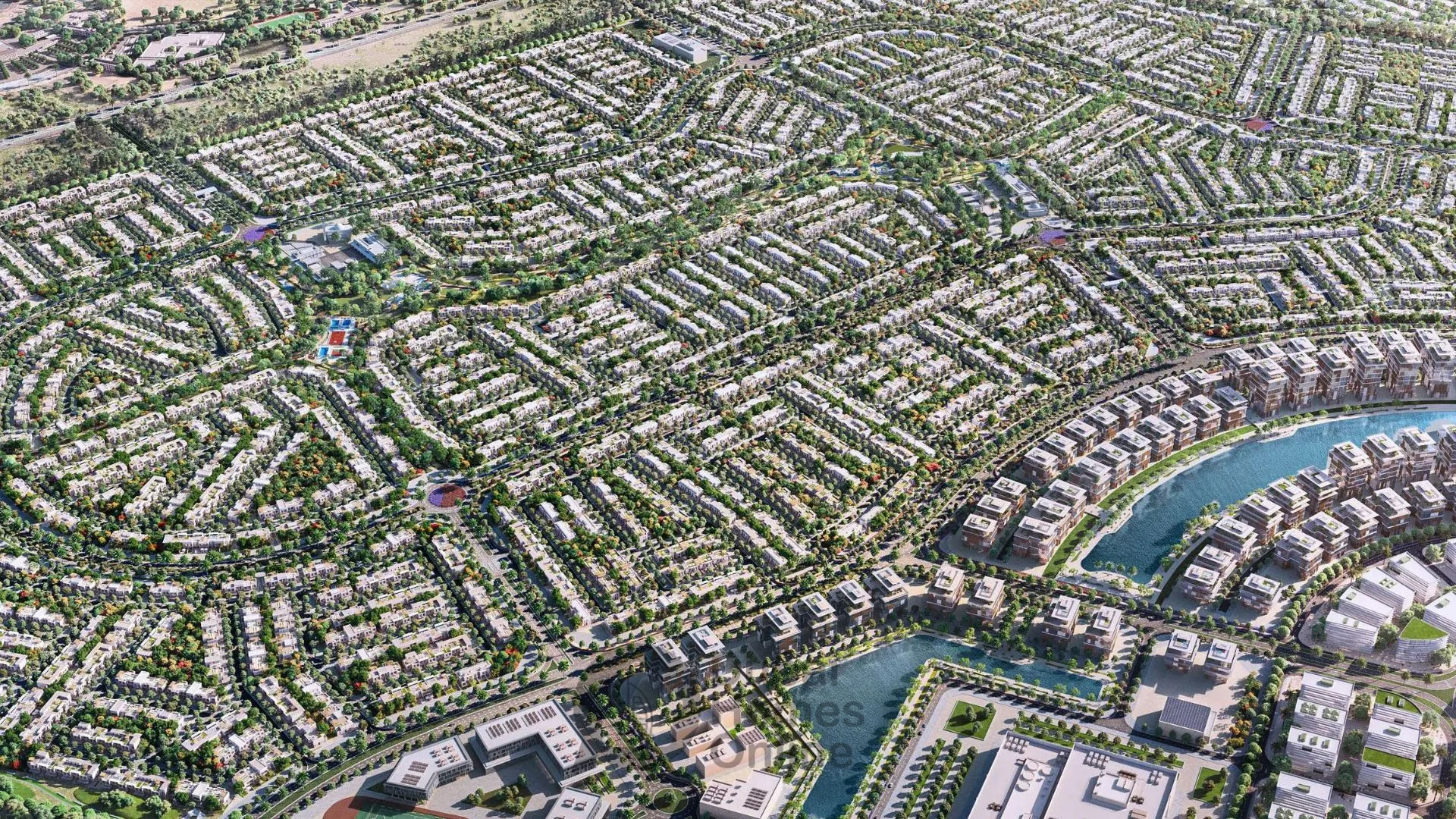 أراضي سكنية جرين وود للبيع من النخيل في مدينة دبي العالمية