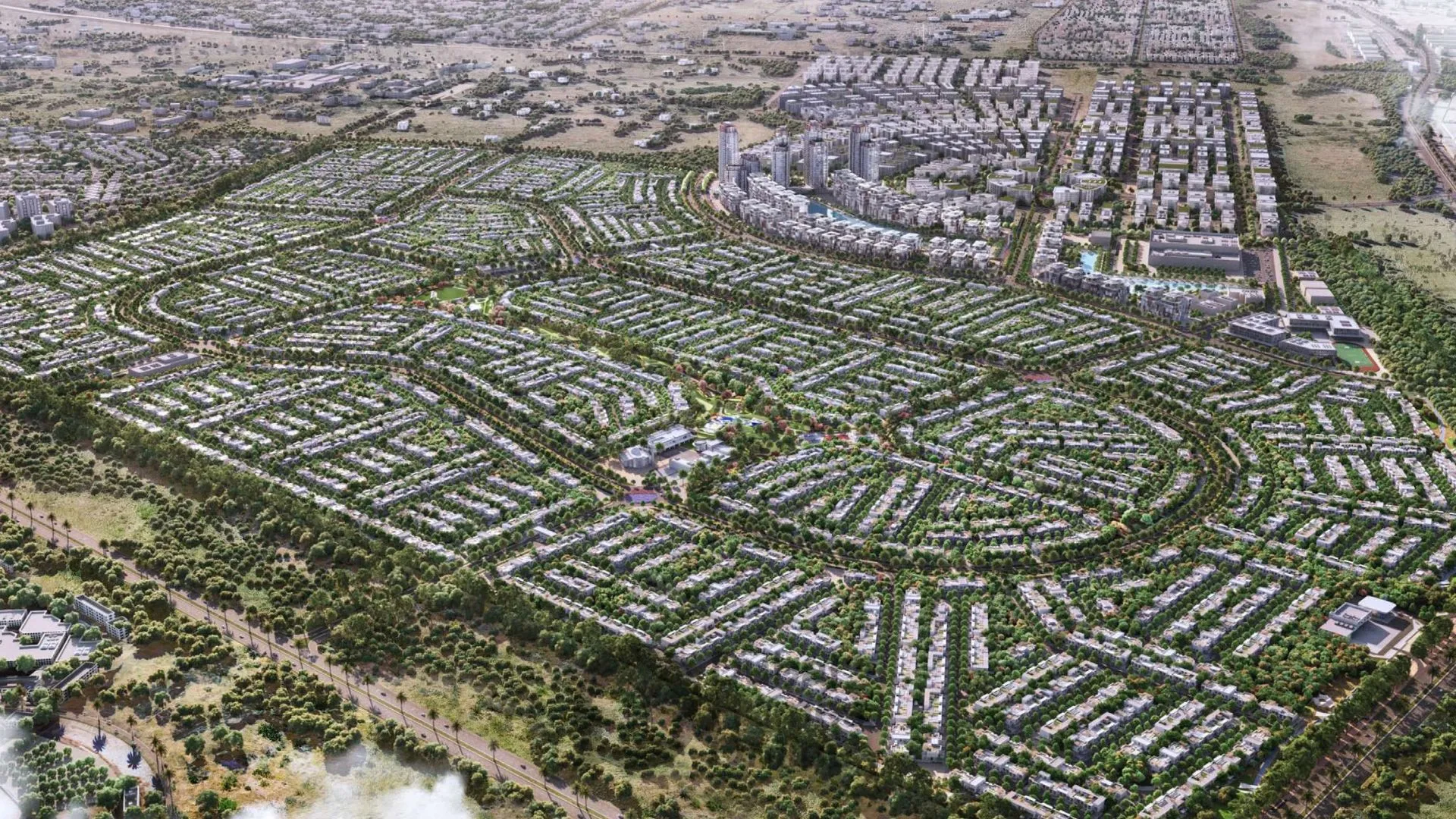 أراضي سكنية جرين وود للبيع من النخيل في مدينة دبي العالمية