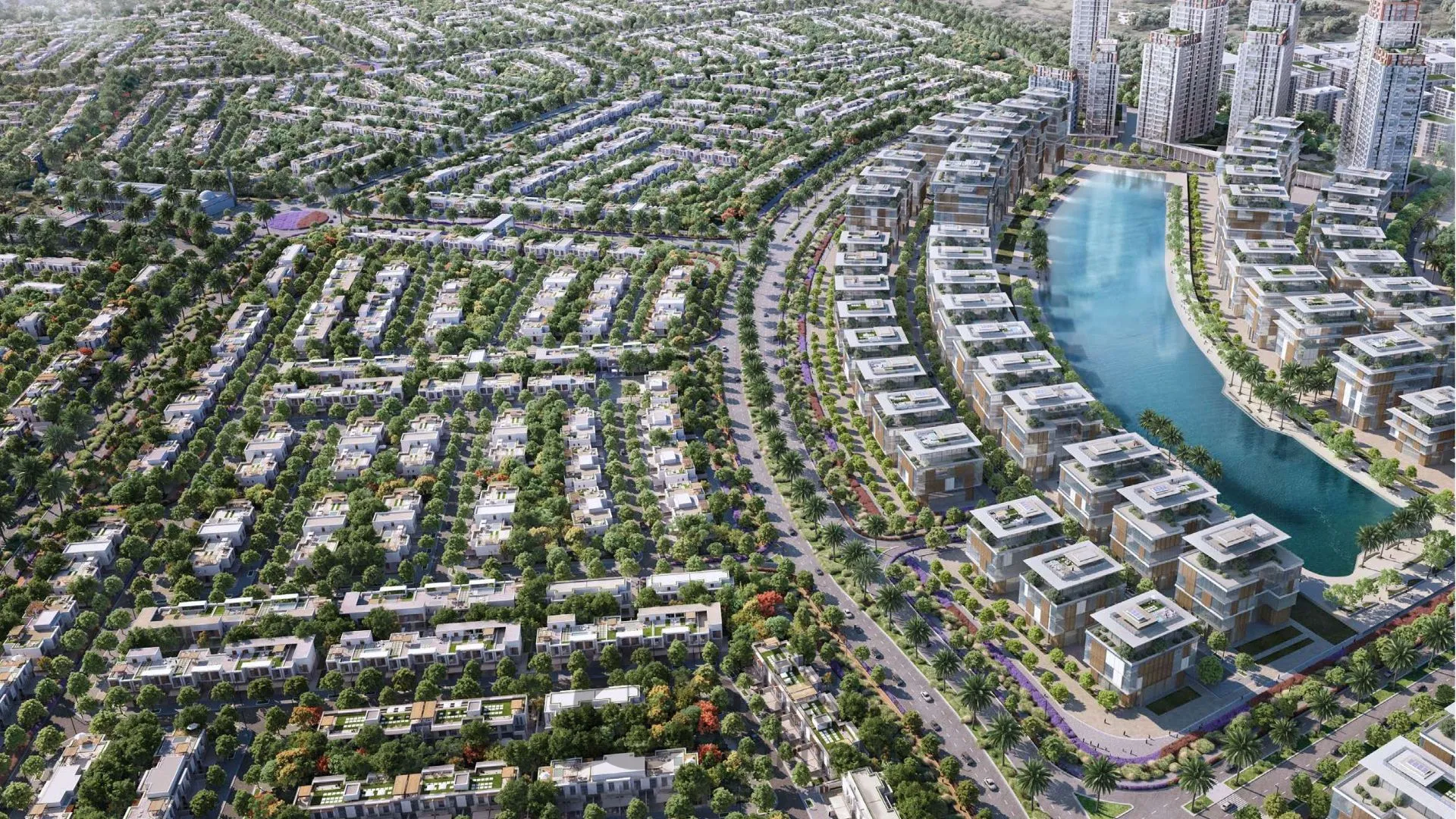 أراضي سكنية جرين وود للبيع من النخيل في مدينة دبي العالمية