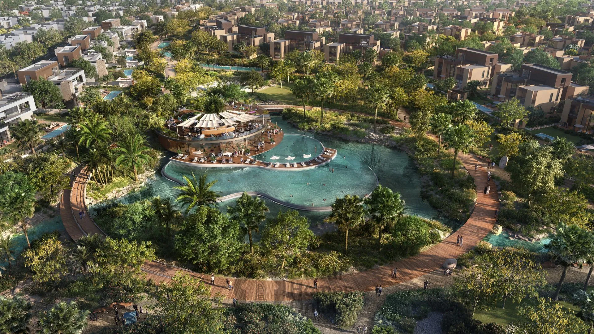 فلل هافن من الدار العقارية : فلل فاخرة للبيع  في دبي لاند