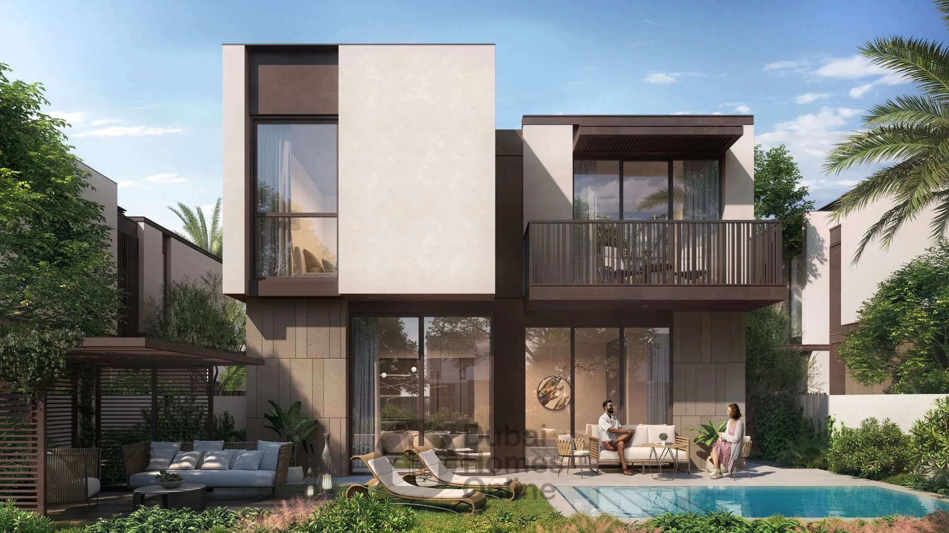 فلل هافن من الدار العقارية : فلل فاخرة للبيع  في دبي لاند