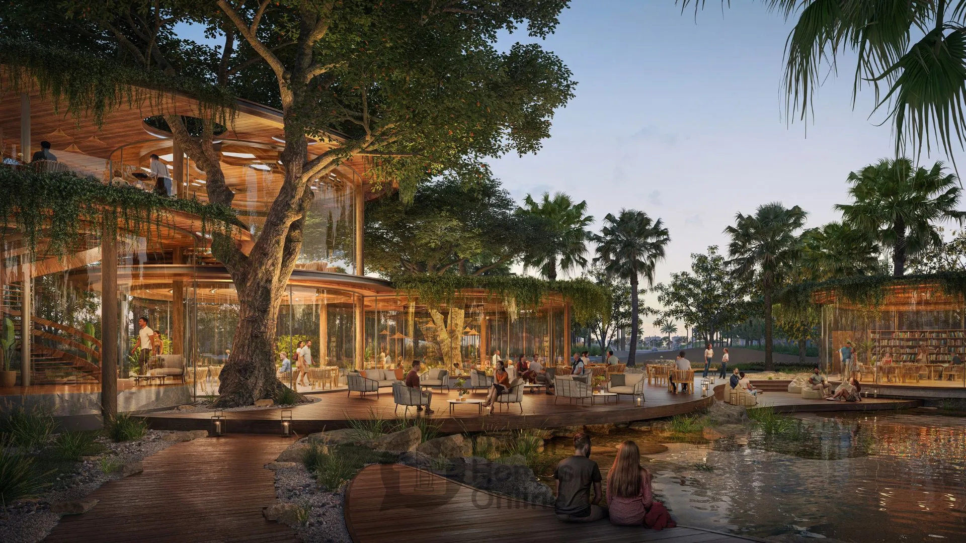 فلل هافن من الدار العقارية : فلل فاخرة للبيع  في دبي لاند