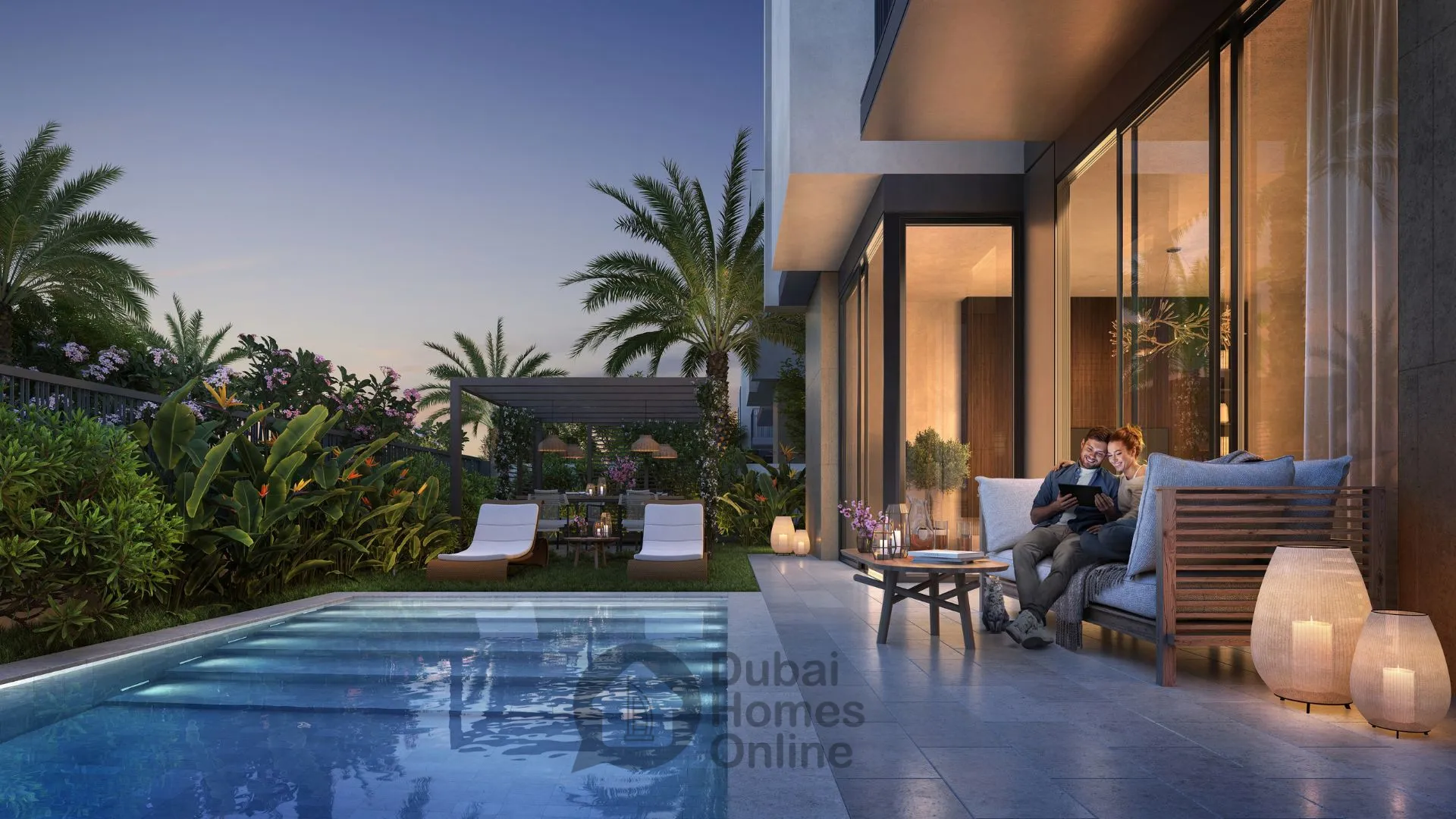 فلل هافن من الدار العقارية : فلل فاخرة للبيع  في دبي لاند