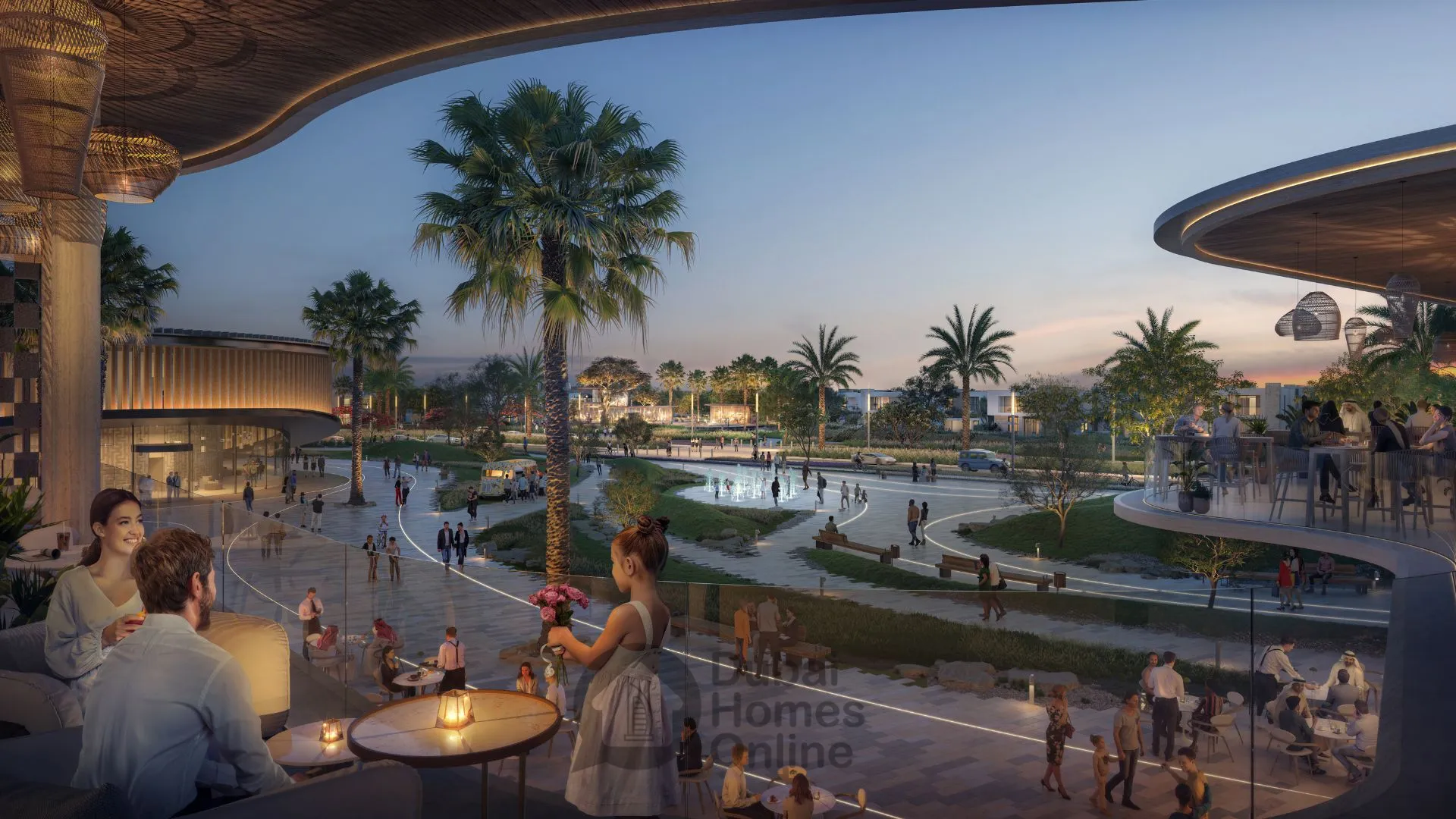 فلل هافن من الدار العقارية : فلل فاخرة للبيع  في دبي لاند