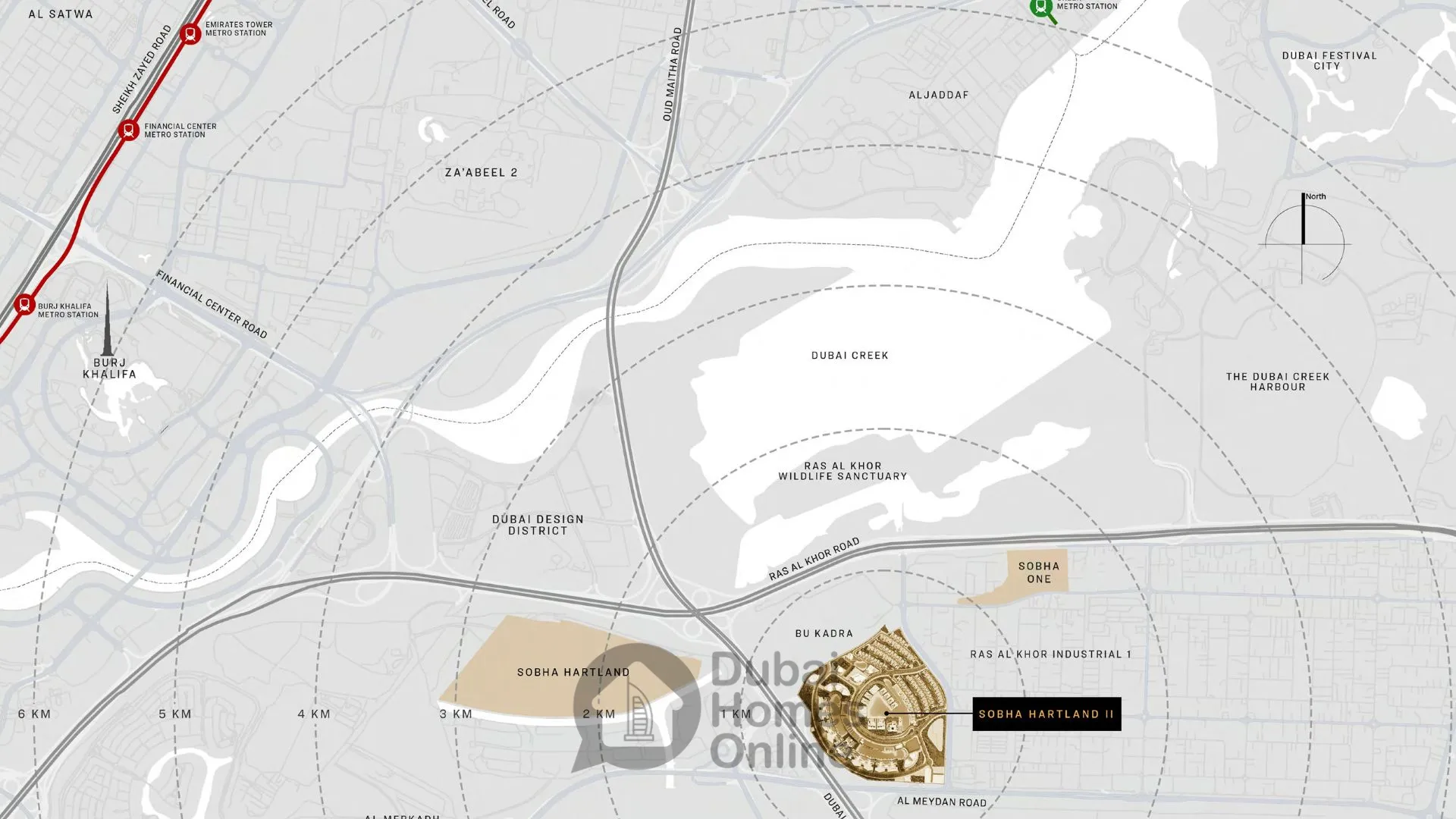 شقق 310 ريفرسايد كريسنت للبيع في شوبا هارتلاند 2 في دبي