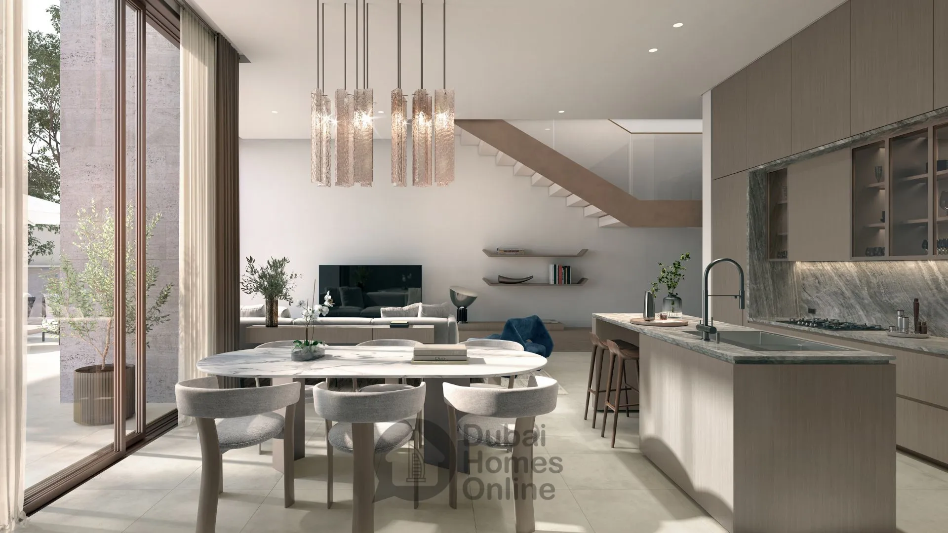 ویلاها و تاون هاوس‌های لاکچری در ند الشبا گاردنز فاز ۴ در دبی از مراس