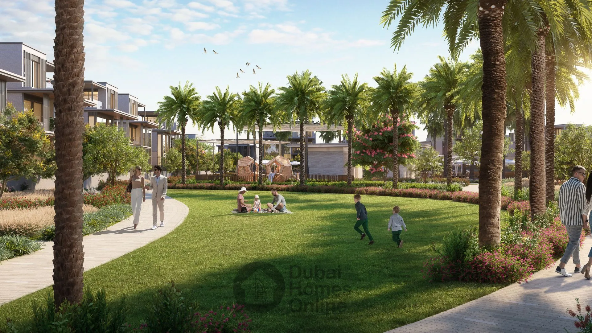 ویلاها و تاون هاوس‌های لاکچری در ند الشبا گاردنز فاز ۴ در دبی از مراس