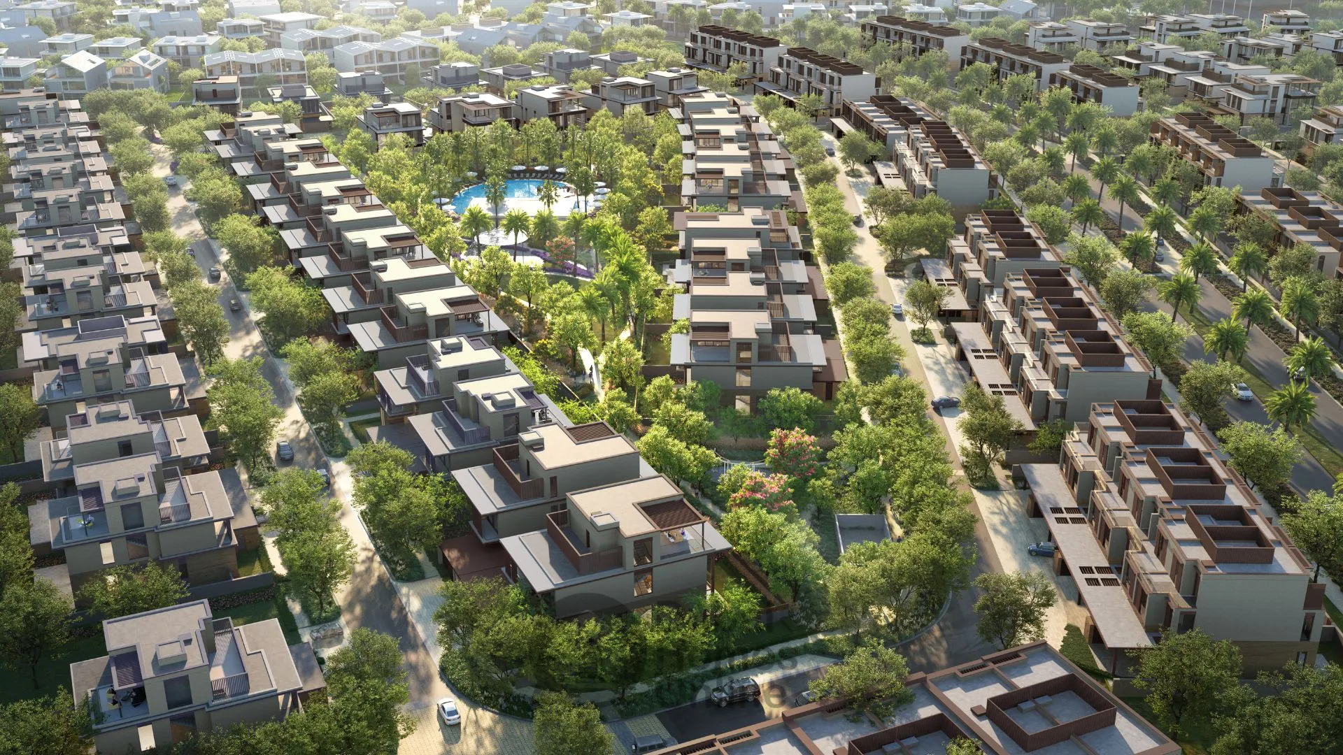 ویلاها و تاون هاوس‌های لاکچری در ند الشبا گاردنز فاز ۴ در دبی از مراس