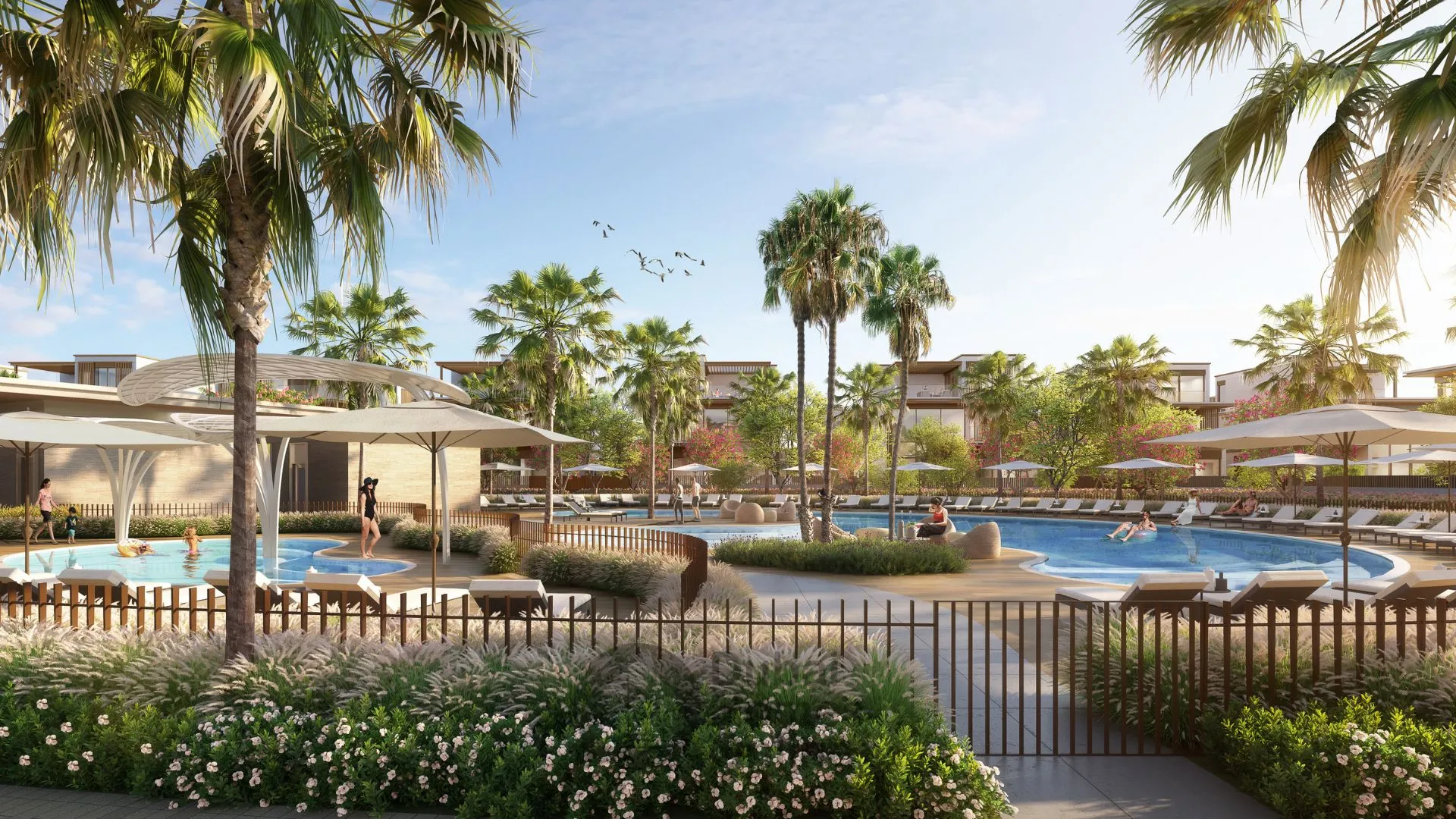 ویلاها و تاون هاوس‌های لاکچری در ند الشبا گاردنز فاز ۴ در دبی از مراس