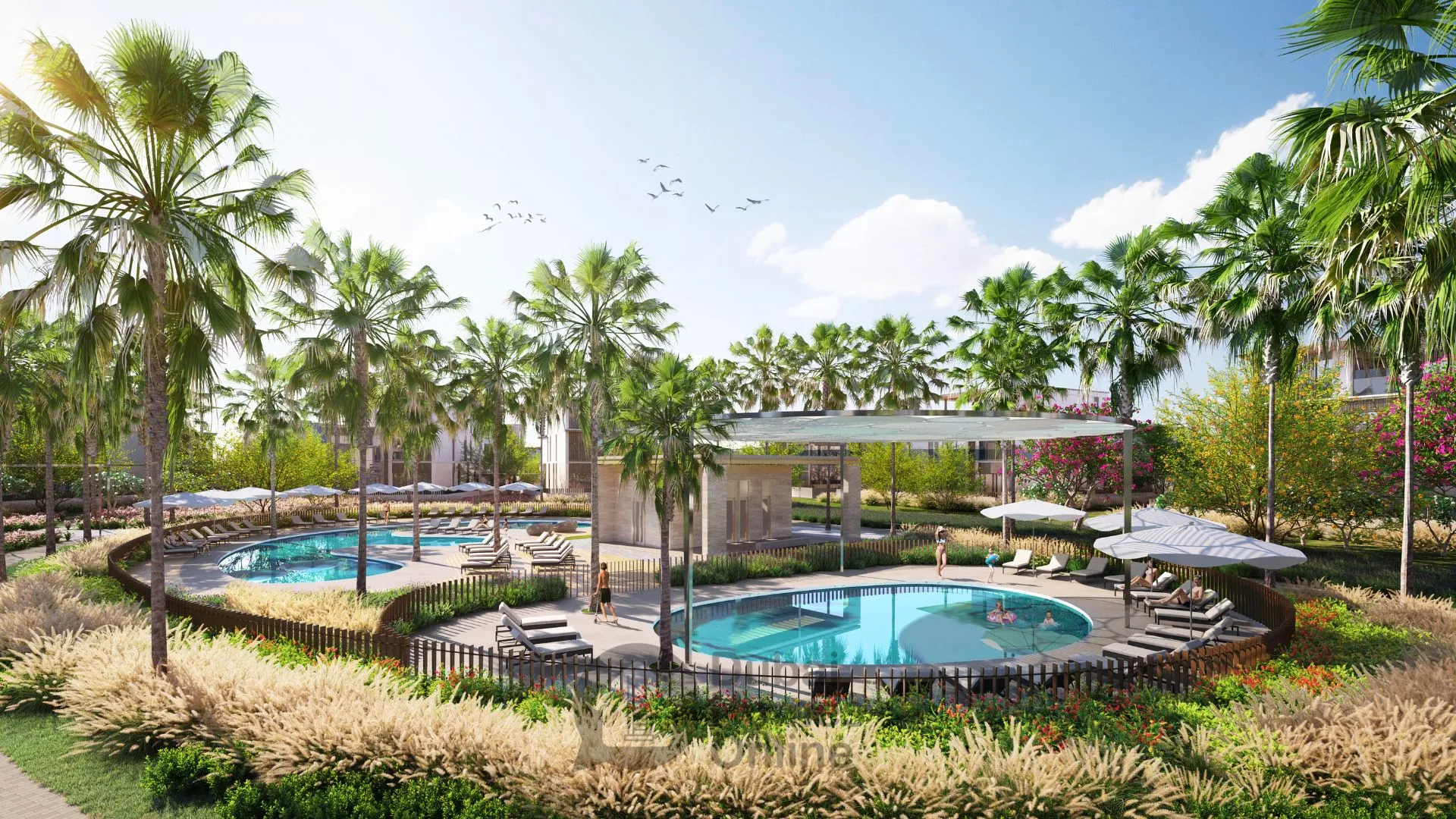 ویلاها و تاون هاوس‌های لاکچری در ند الشبا گاردنز فاز ۴ در دبی از مراس