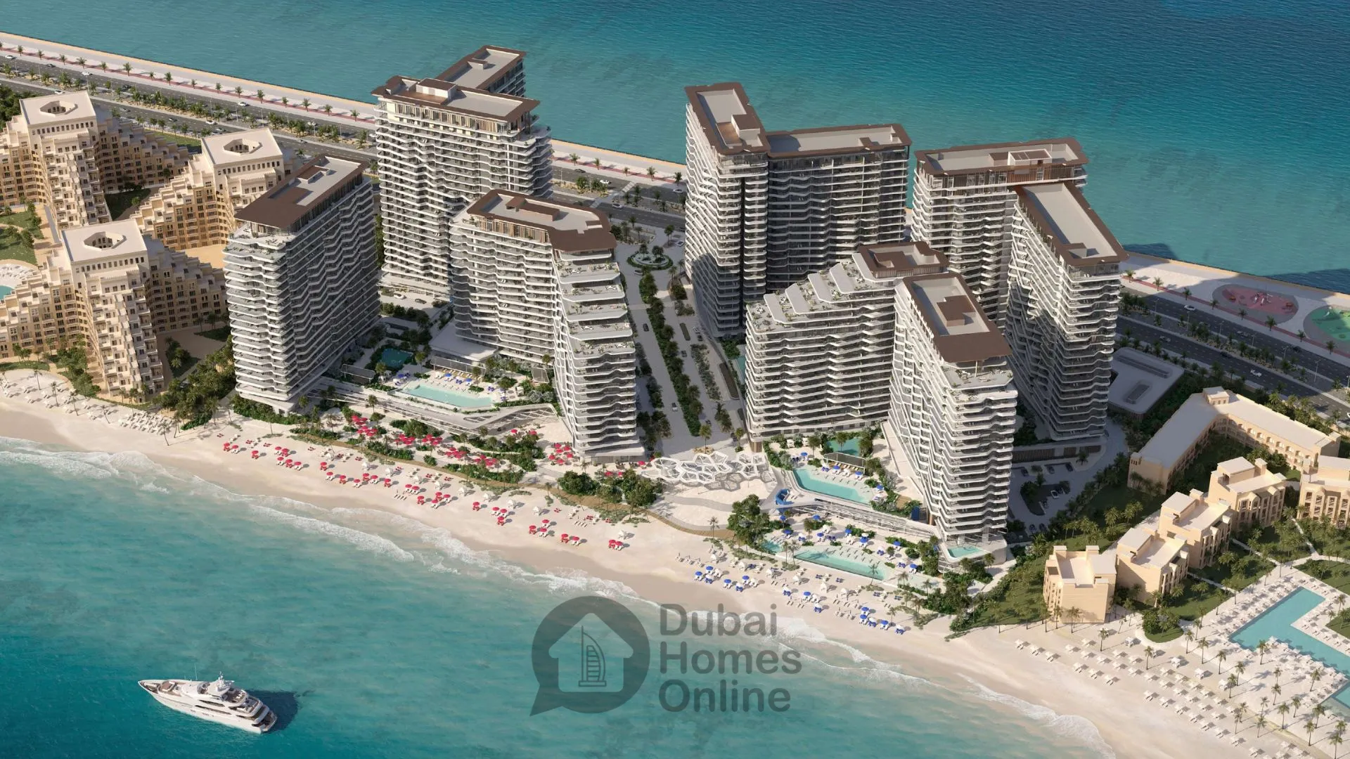 روسو باي ريزيدنسز من الدار عقارات للبيع في جزيرة المرجان، رأس الخيمة، الإمارات العربية المتحدة