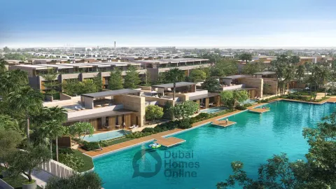 بلاجيت 32 في تلال الغاف | كلوب فلل فاخرة وأكواخ مائية للبيع في دبي