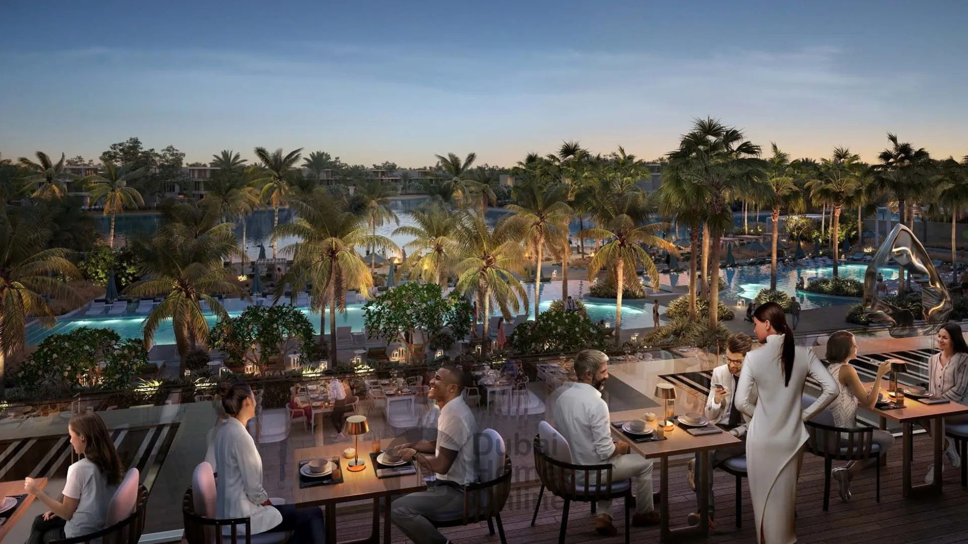 بلاجيت 32 في تلال الغاف | كلوب فلل فاخرة وأكواخ مائية للبيع في دبي