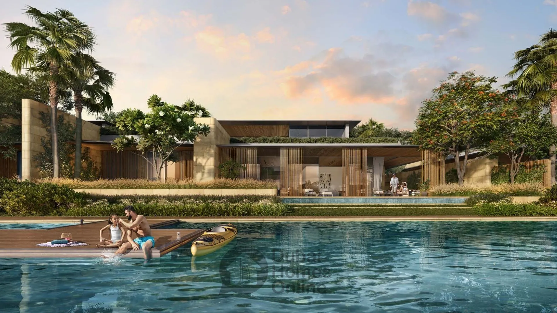 بلاجيت 32 في تلال الغاف | كلوب فلل فاخرة وأكواخ مائية للبيع في دبي