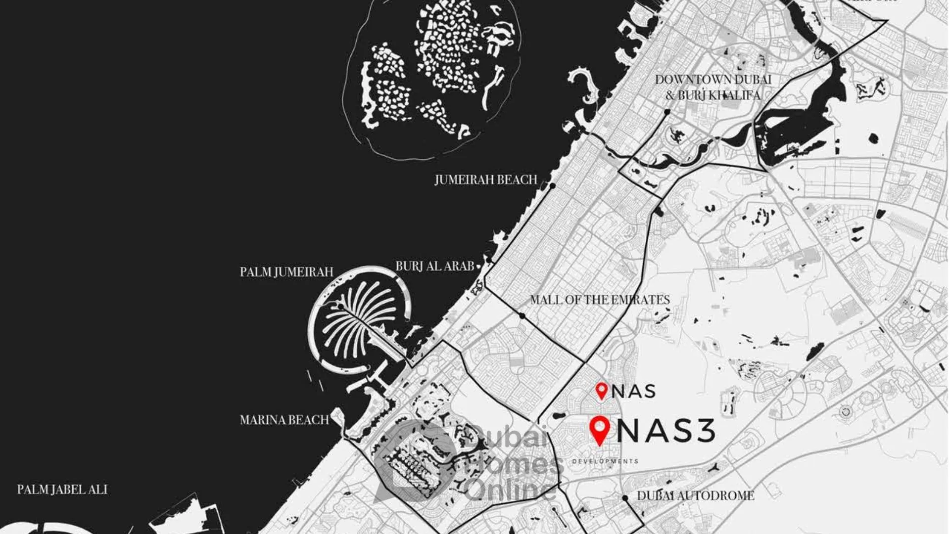 شقق ناس 3 ريزيدنس من ربدان للبيع في أرجان دبي