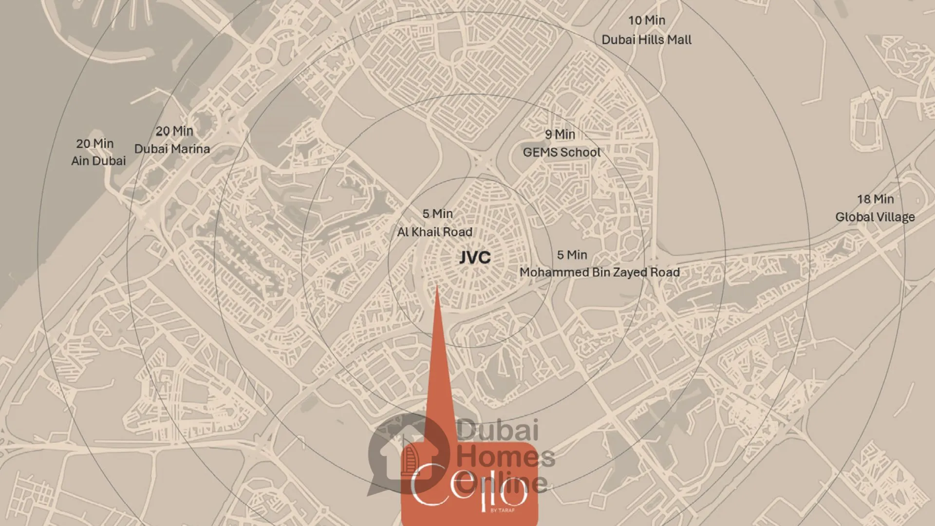 Cello Residences By Taraf Holding, Apartments And Penthouses For Sale In JVC Dubai