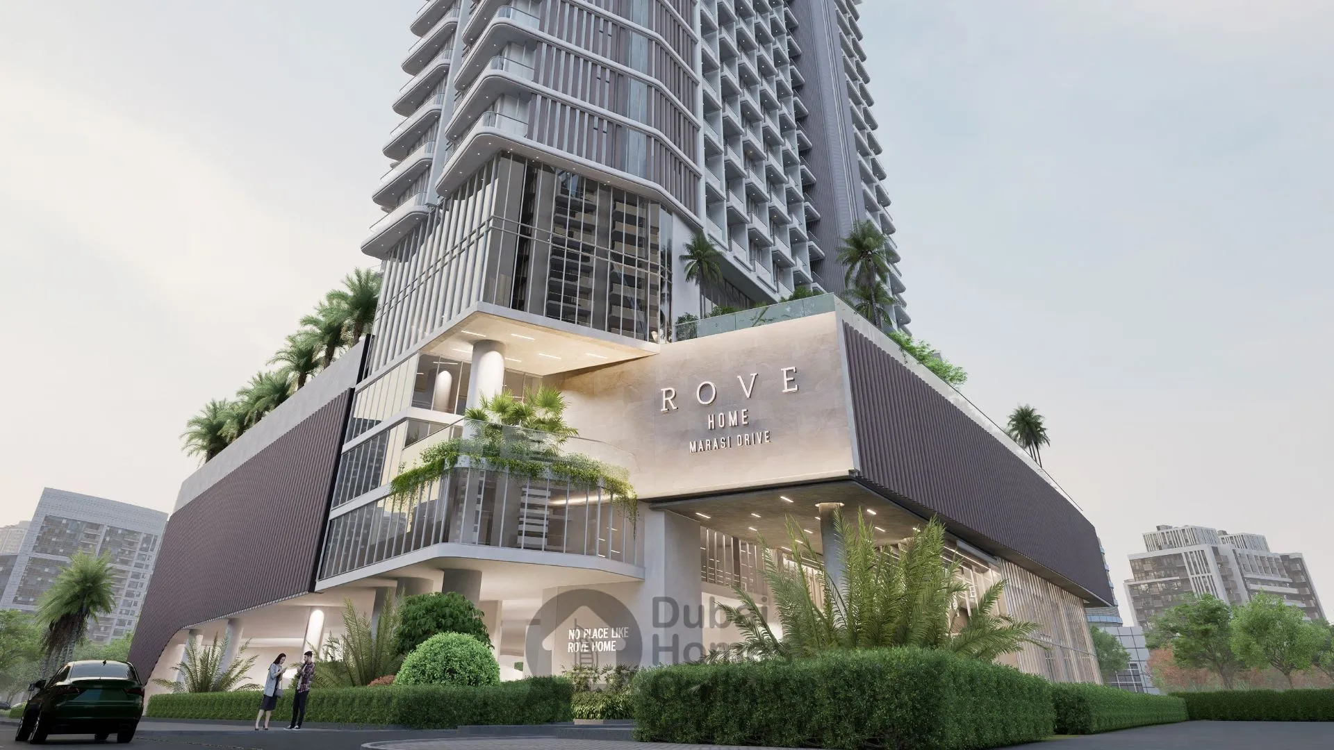 مشروع شقق روف هوم مراسي درايف، شقق للبيع في الخليج التجاري دبي