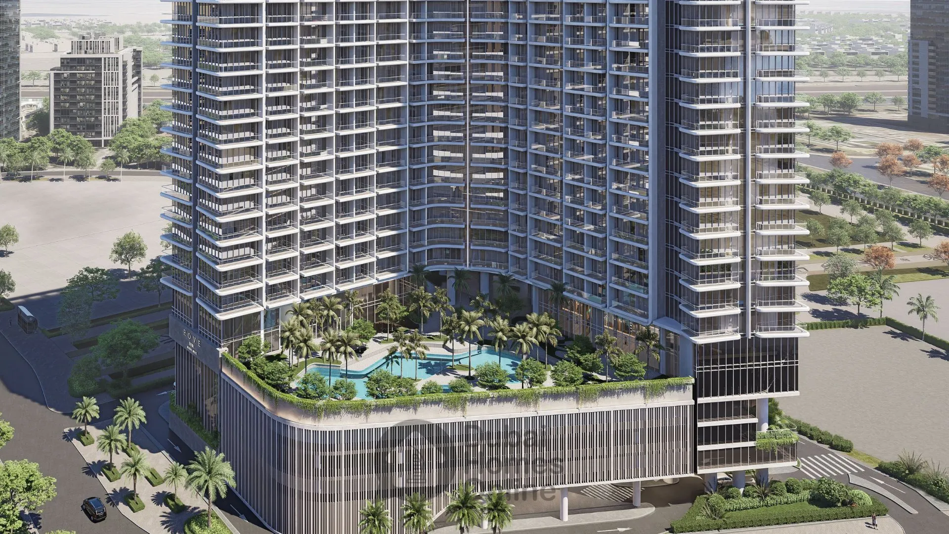 مشروع شقق روف هوم مراسي درايف، شقق للبيع في الخليج التجاري دبي