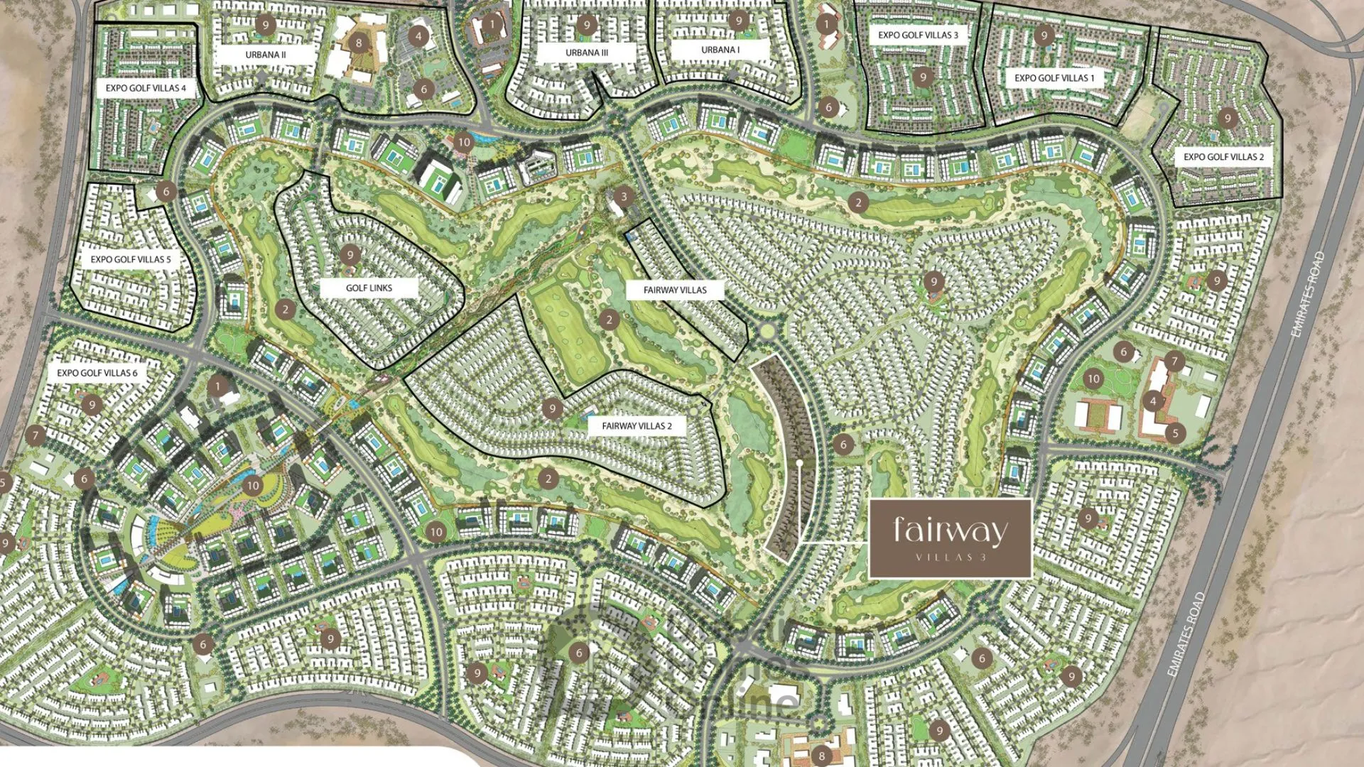 Fairway Villas 3: Villas For Sale at Emaar South Dubai