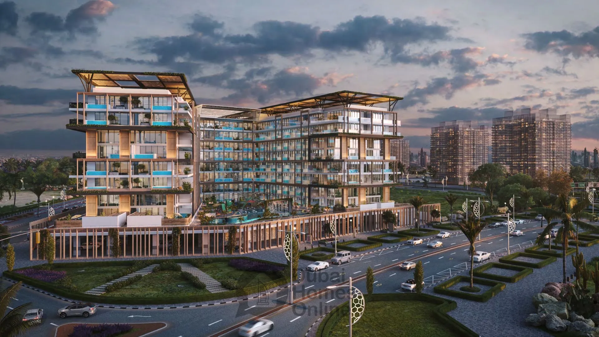 مشروع شقق إمباير إستيتس: شقق وشقق سكاي فيلا دوبلكس للبيع في أرجان دبي