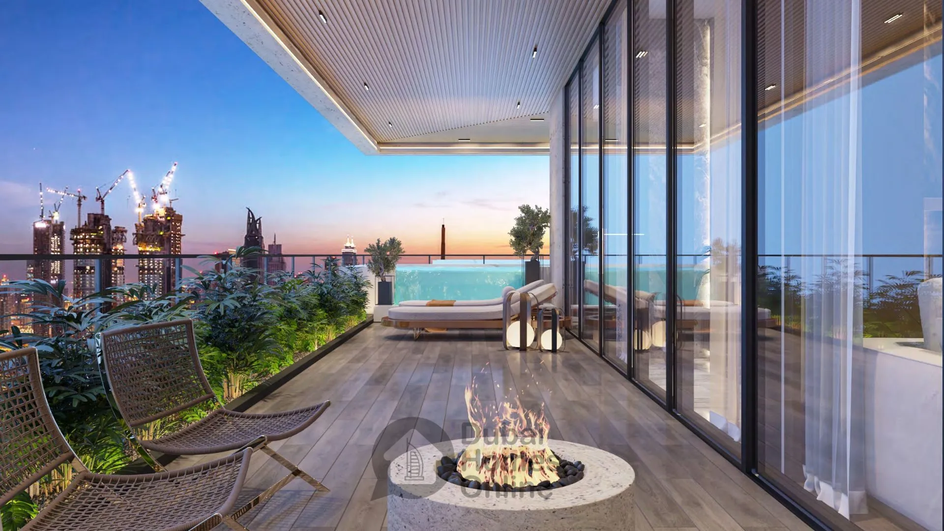 مشروع شقق إمباير إستيتس: شقق وشقق سكاي فيلا دوبلكس للبيع في أرجان دبي