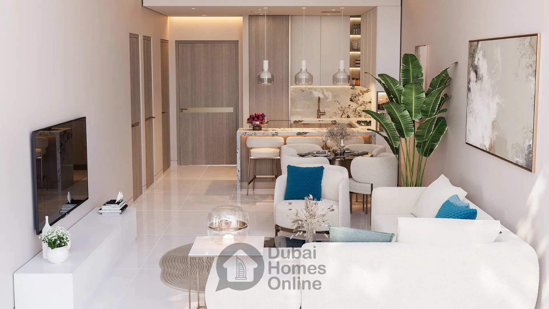 مشروع شقق برج جايد: شقق مفروشة بالكامل للبيع في مجان دبي