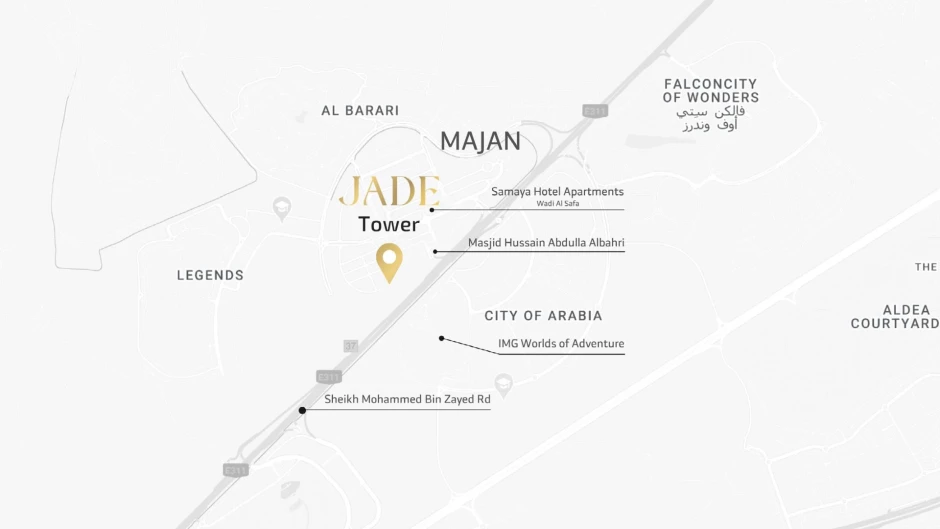 Jade Tower Fully Furnished Apartments For Sale in Majan Dubai