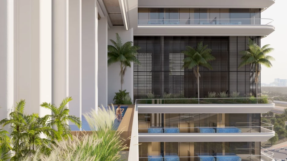 Samana IVY Gardens 2 Apartments For Sale in Dubai Land Residence Complex 