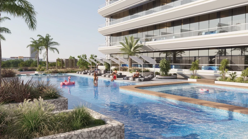 Samana IVY Gardens 2 Apartments For Sale in Dubai Land Residence Complex 