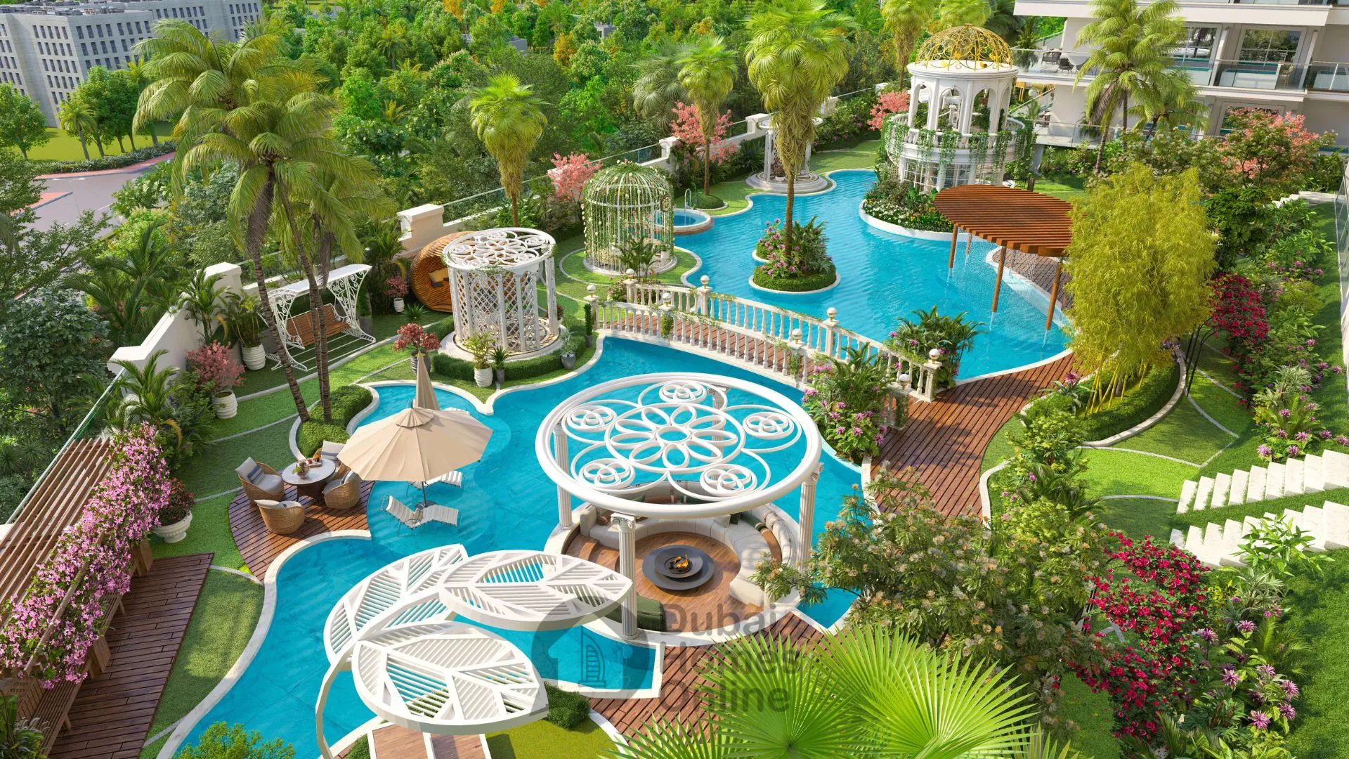 مشروع شقق فينسيتور أكوا فلورا : شقق وفلل للبيع في مجمع دبي للعلوم