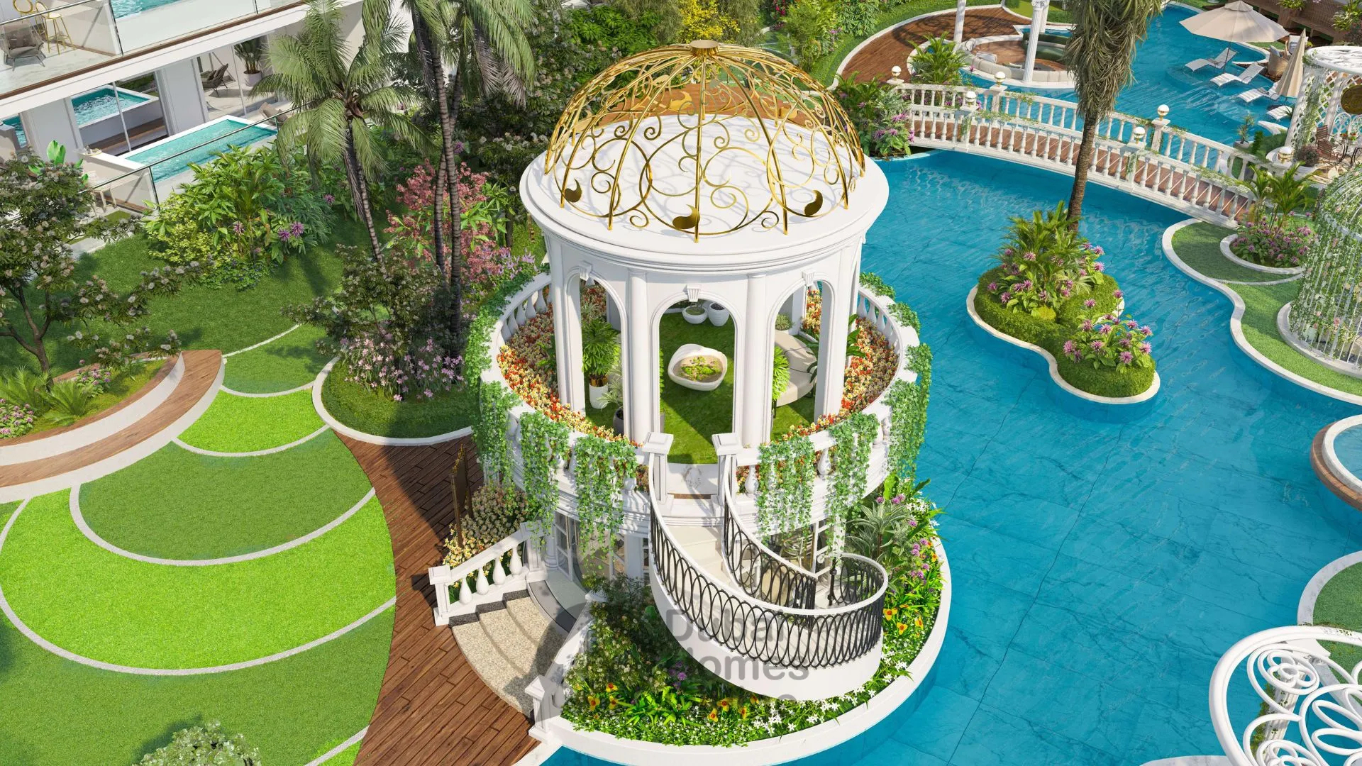 مشروع شقق فينسيتور أكوا فلورا : شقق وفلل للبيع في مجمع دبي للعلوم